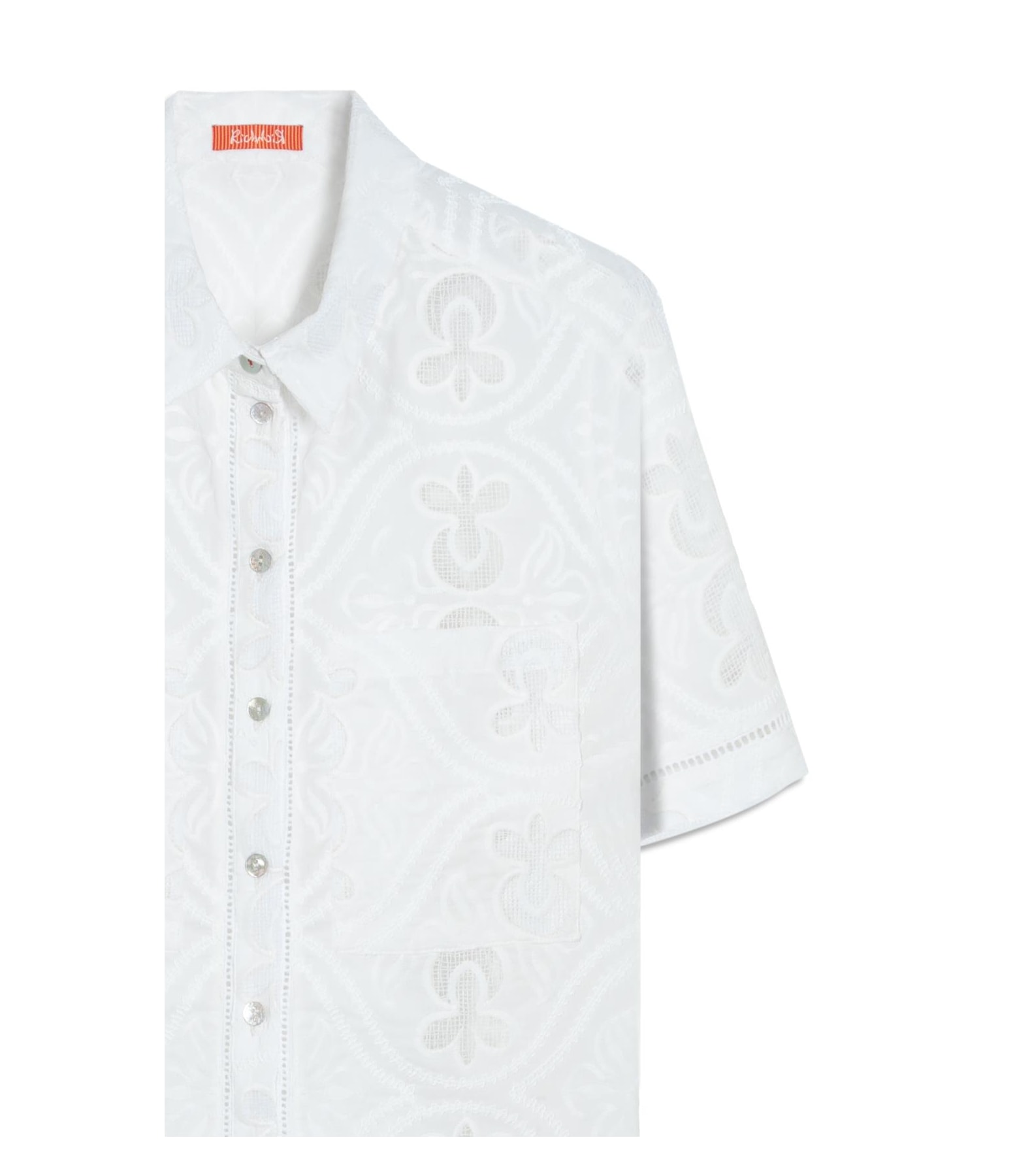 Camisa Amora Laise Algodao Off White