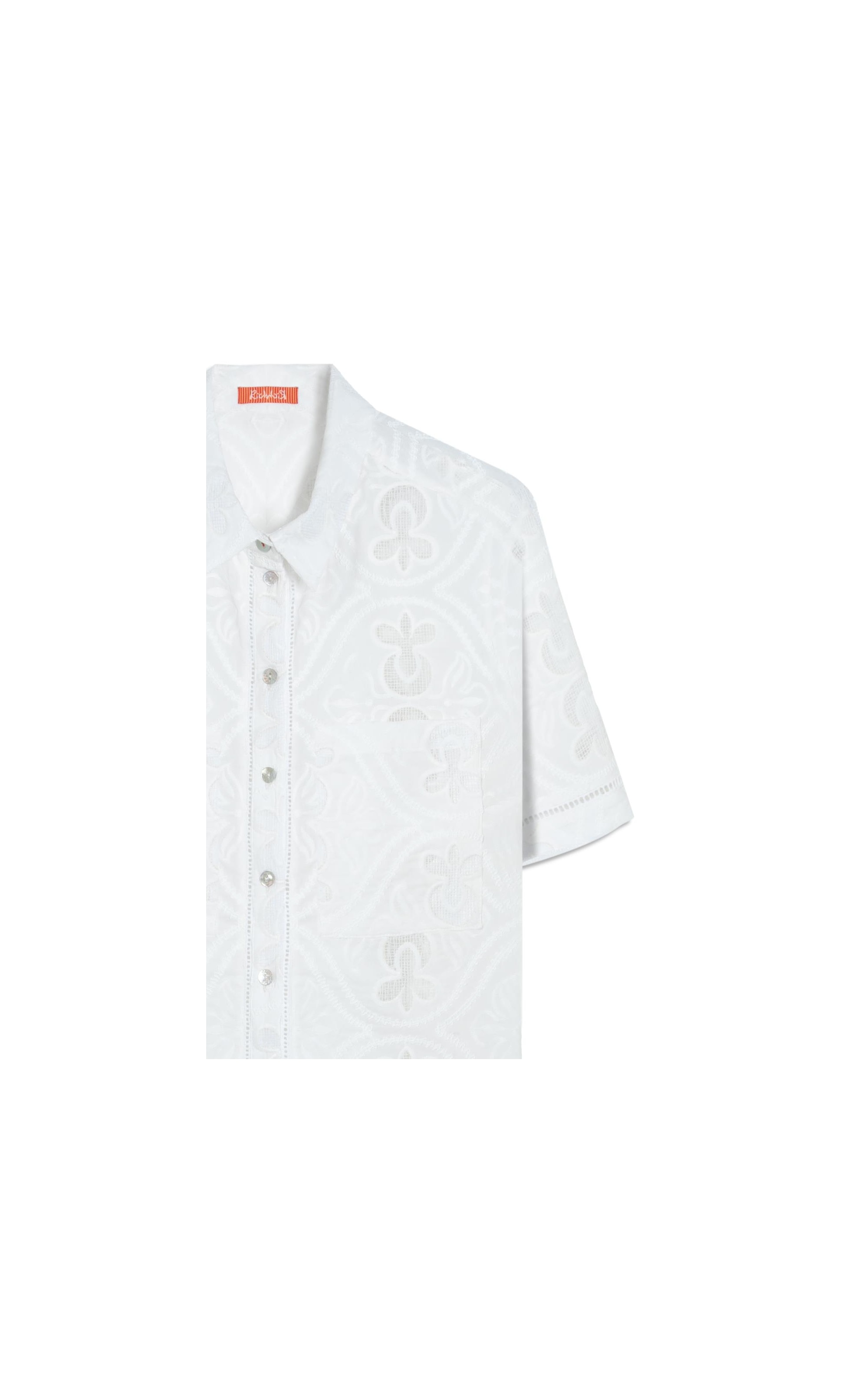 Camisa Amora Laise Algodao Off White