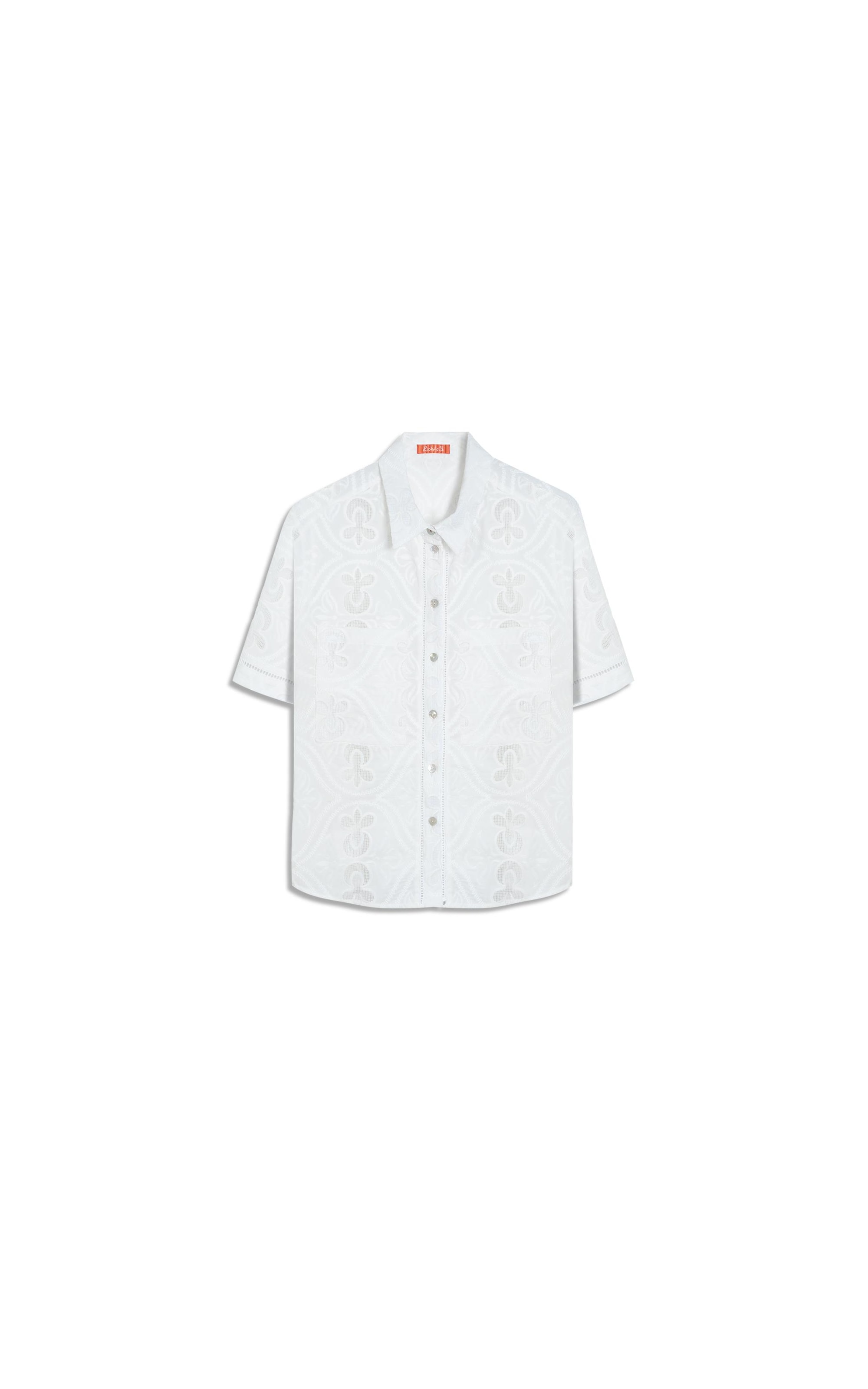 Camisa Amora Laise Algodao Off White