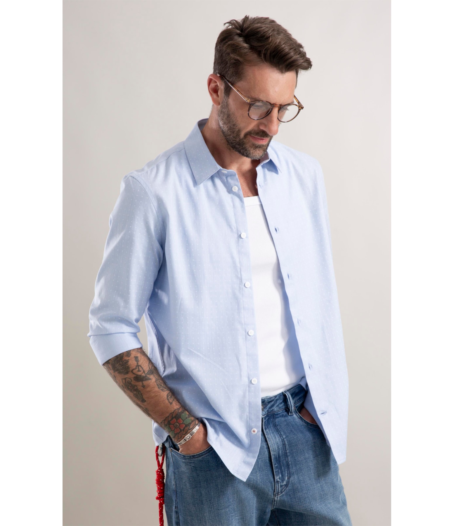 Camisa Azul Claro