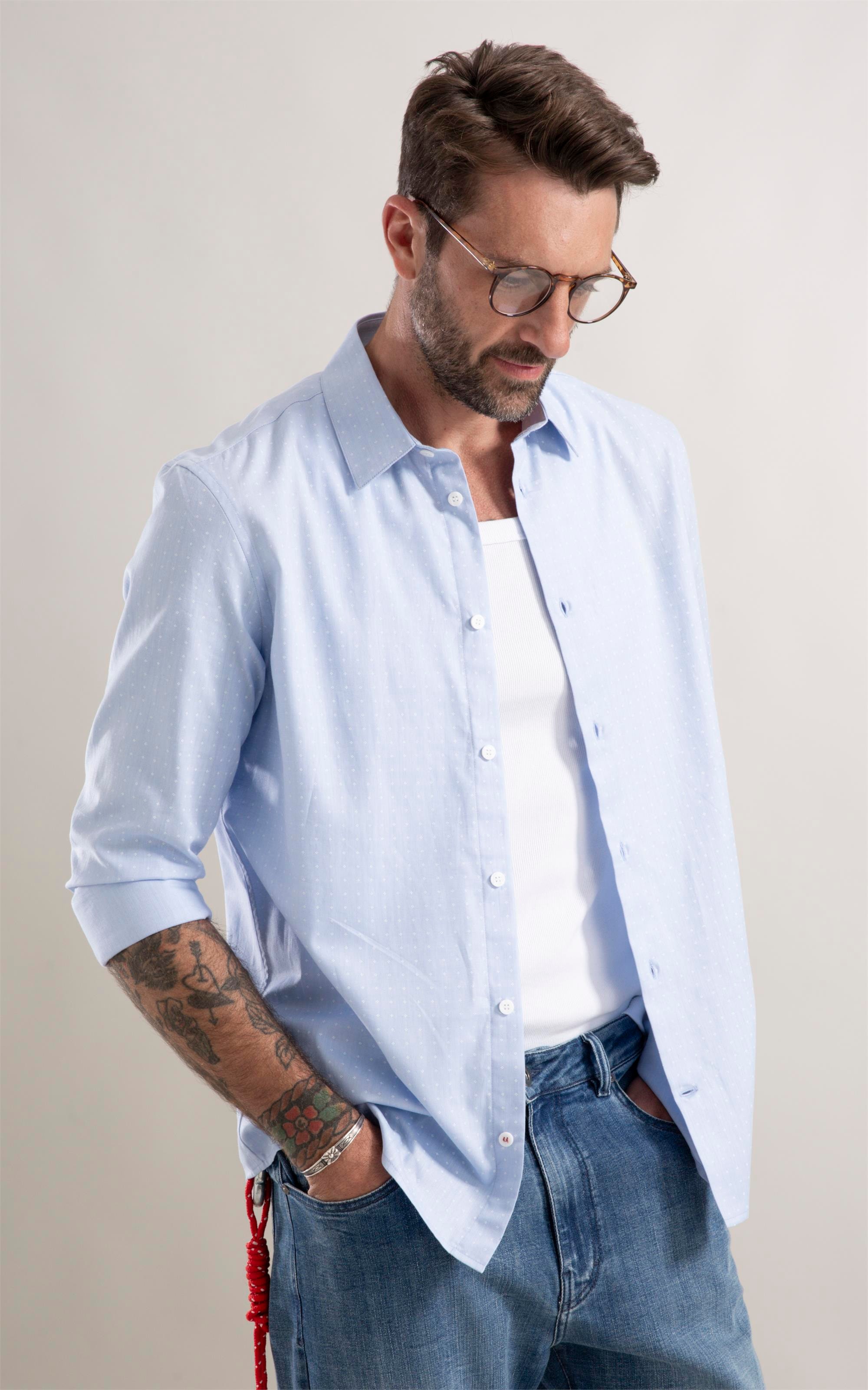 Camisa Azul Claro