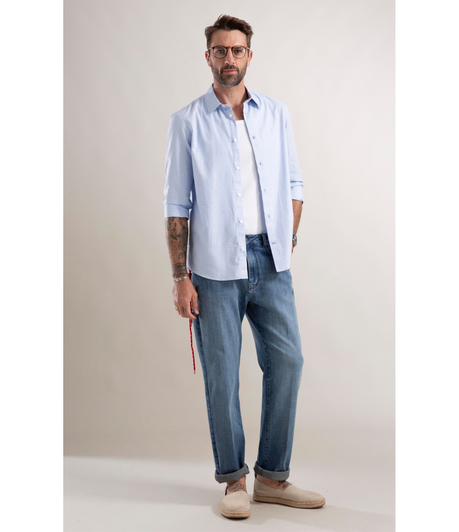 Camisa Azul Claro