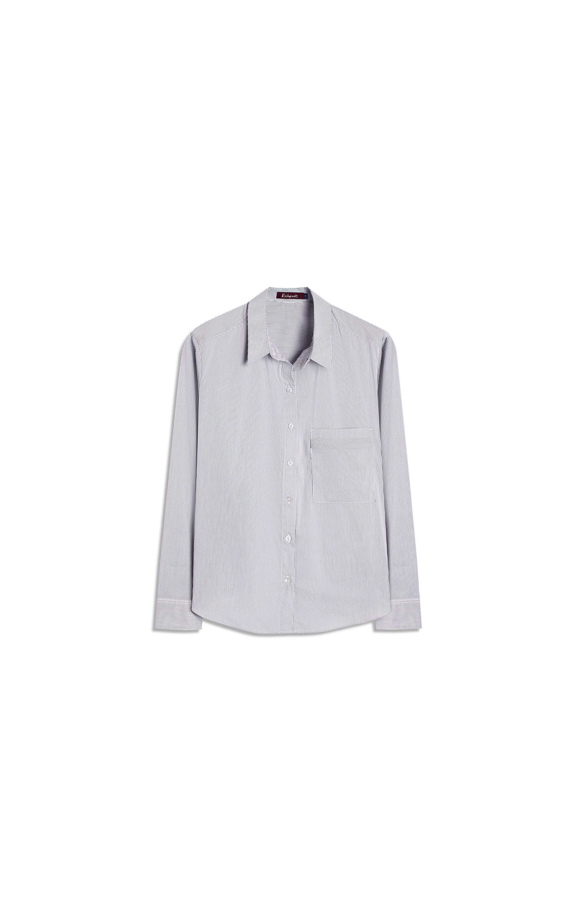 Camisa Barolo Tricoline Tech Blend Dark Navy