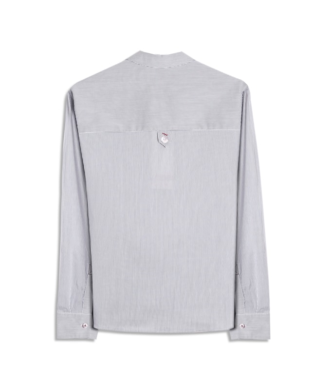 Camisa Barolo Tricoline Tech Blend Dark Navy