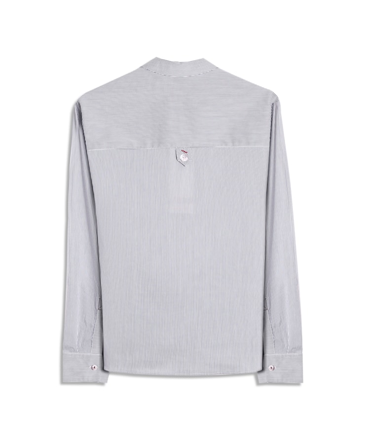Camisa Barolo Tricoline Tech Blend Dark Navy