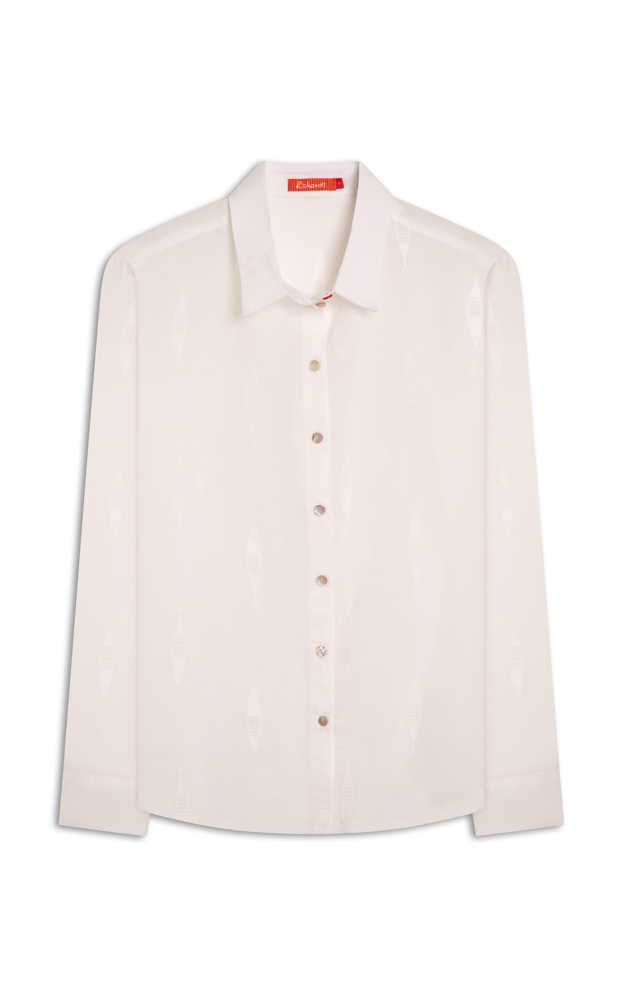 Camisa Beatrice Boxerdado Sardines Off White