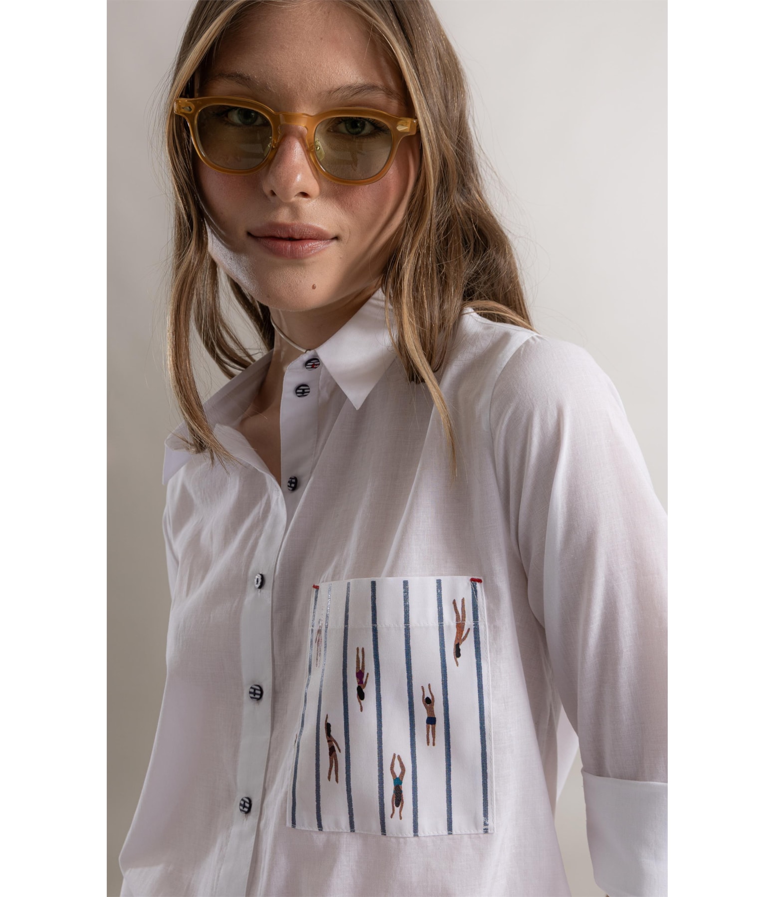 Camisa Beatrice Voil Branco