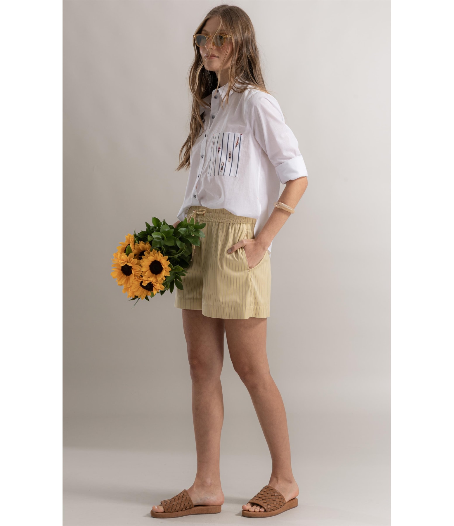 Camisa Beatrice Voil Branco
