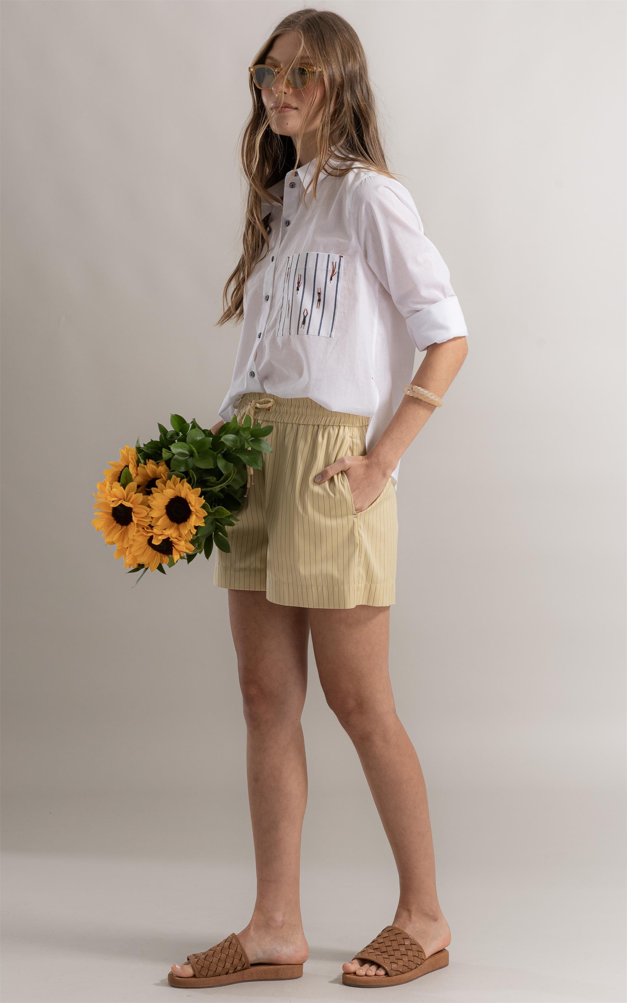 Camisa Beatrice Voil Branco