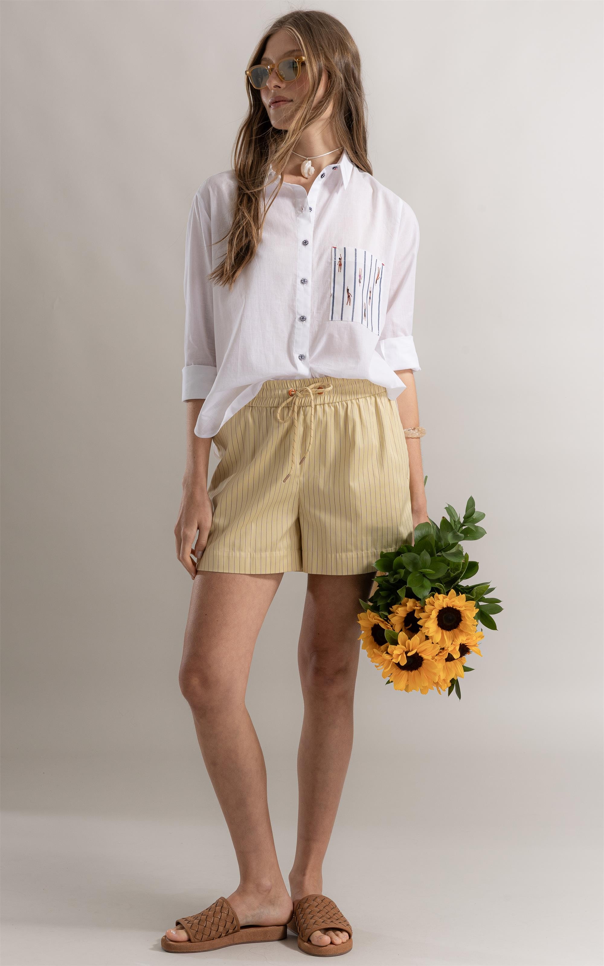 Camisa Beatrice Voil Branco