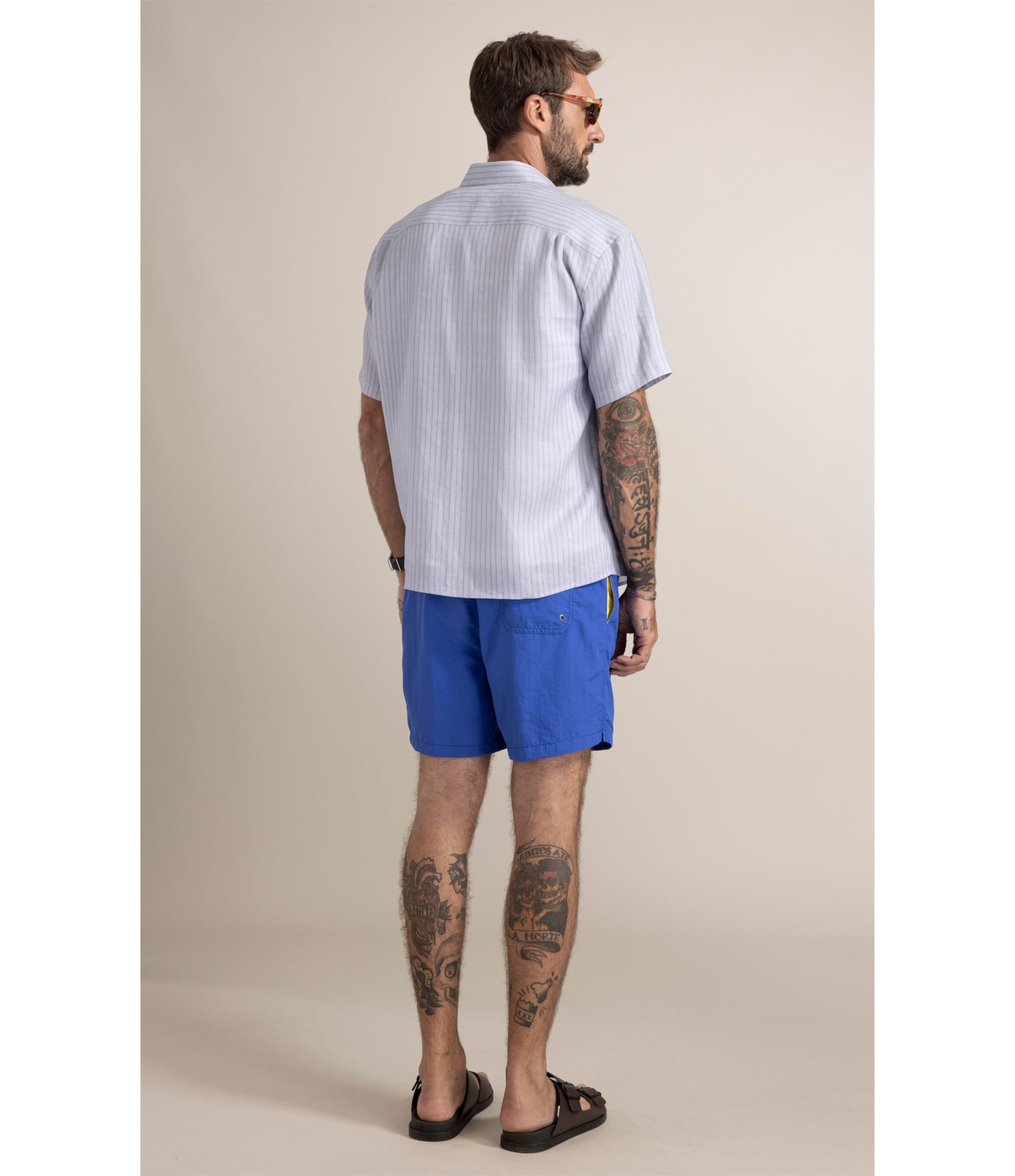 Camisa Belvedere Linho Blend Azul