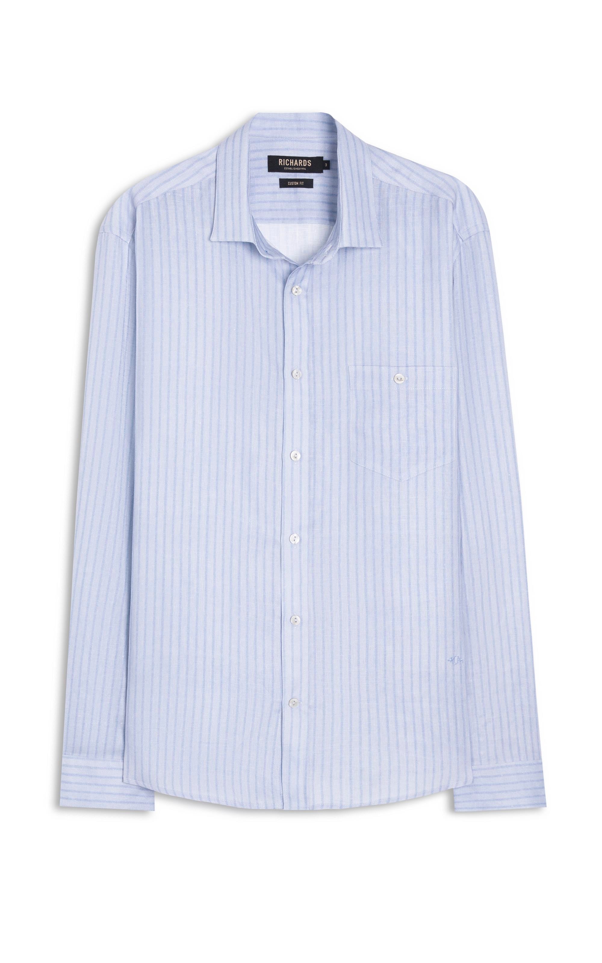 Camisa Belvedere Linho Blend Azul