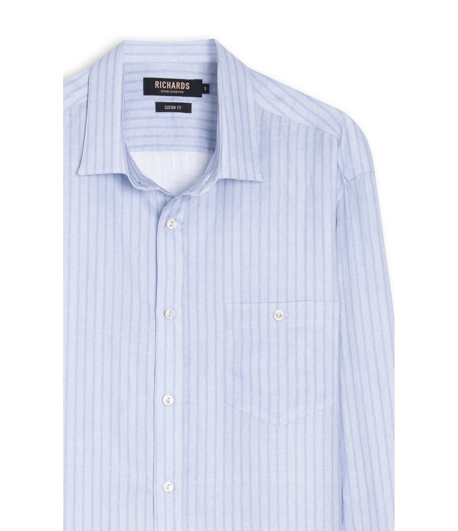 Camisa Belvedere Linho Blend Azul