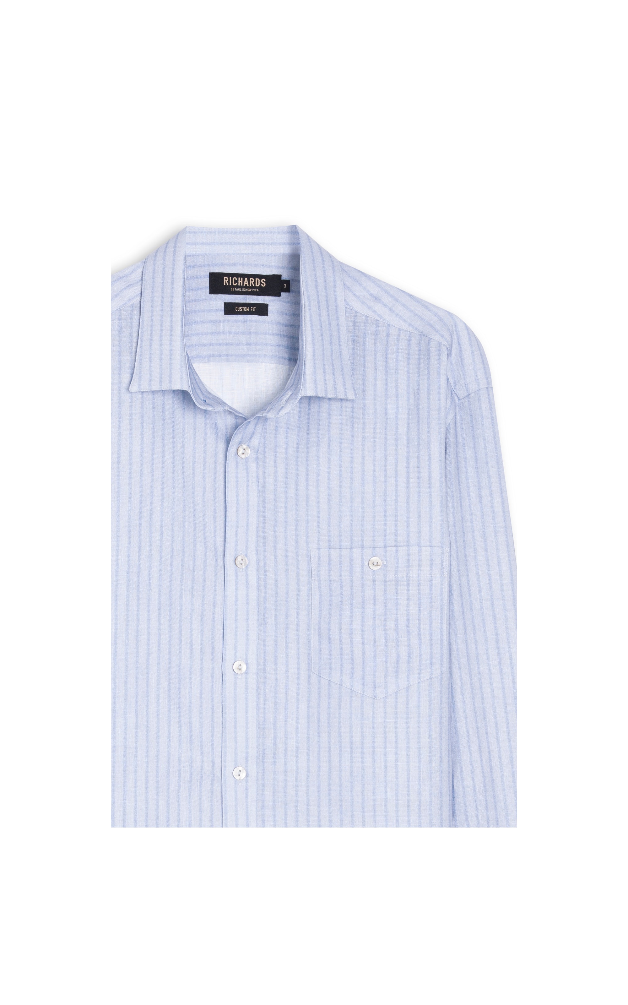 Camisa Belvedere Linho Blend Azul