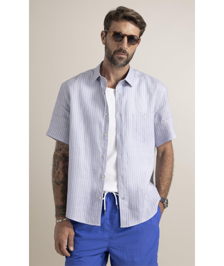 Camisa Belvedere Surf Azul Pervante