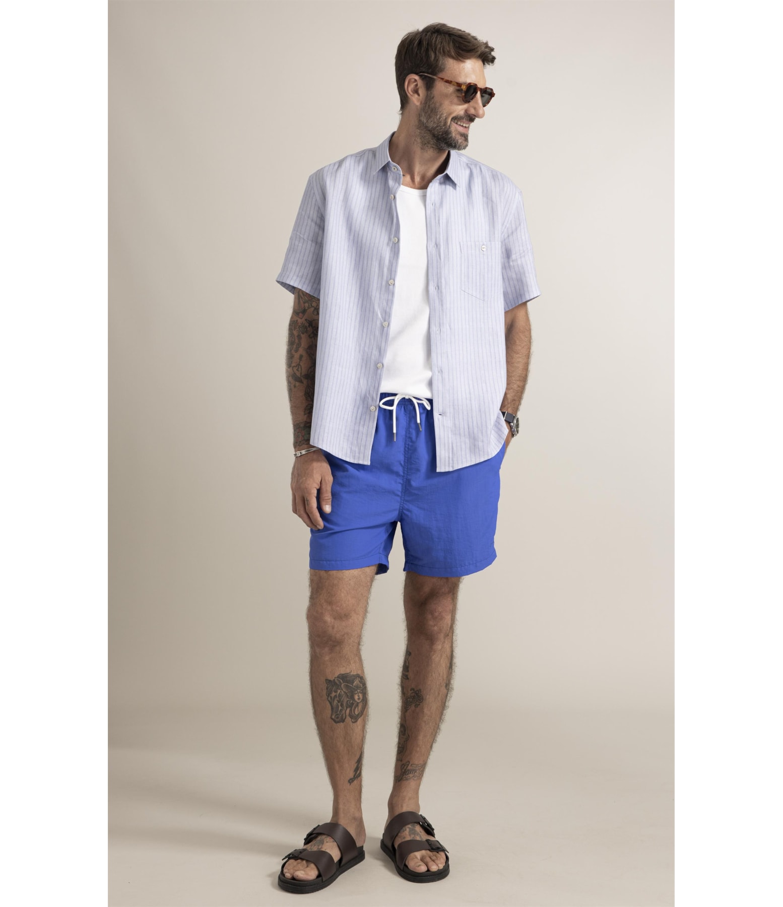 Camisa Belvedere Surf Azul Pervante