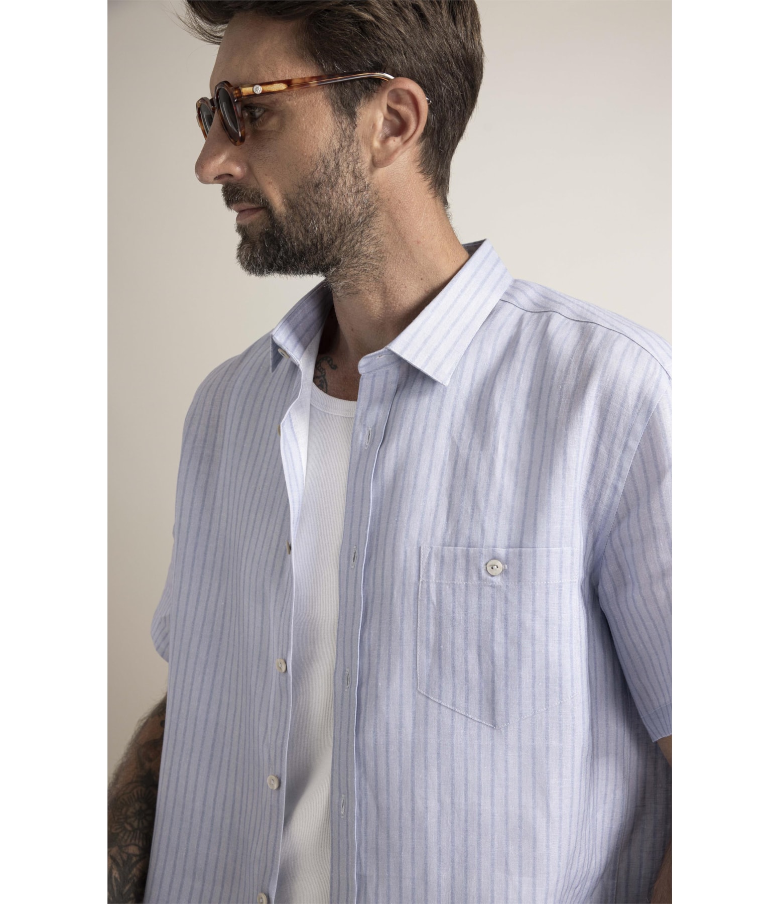 Camisa Belvedere Surf Azul Pervante