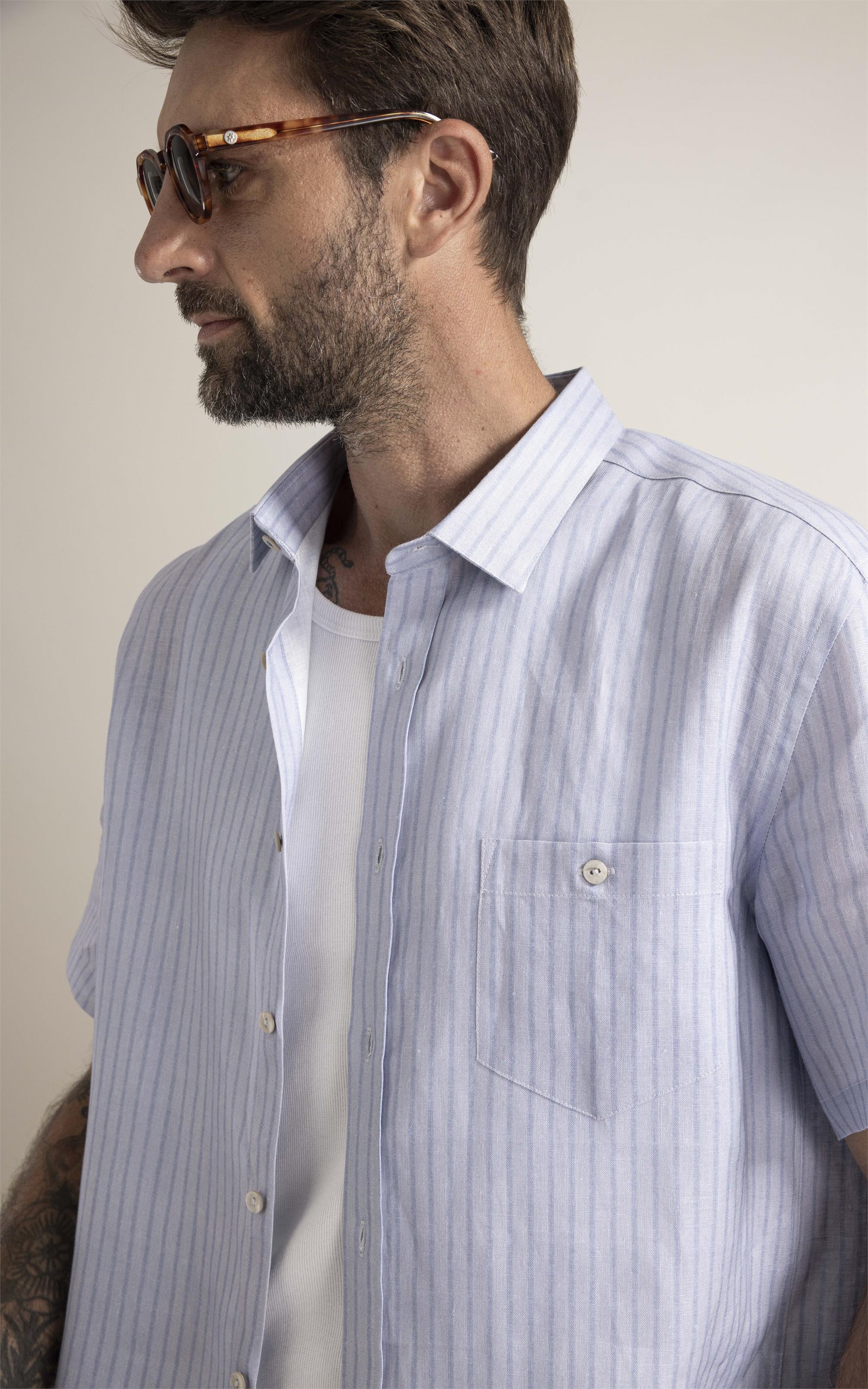 Camisa Belvedere Surf Azul Pervante