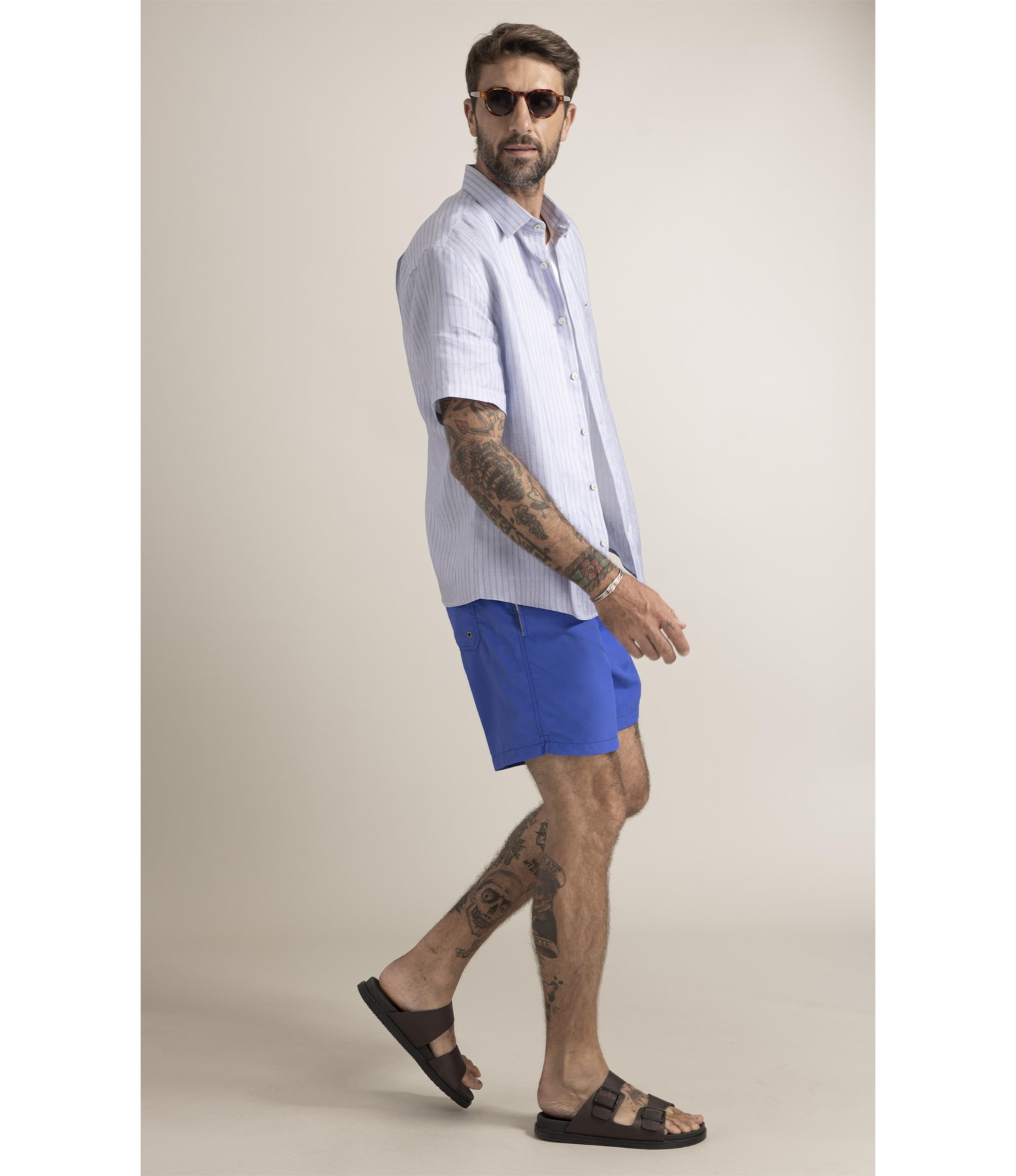Camisa Belvedere Surf Azul Pervante