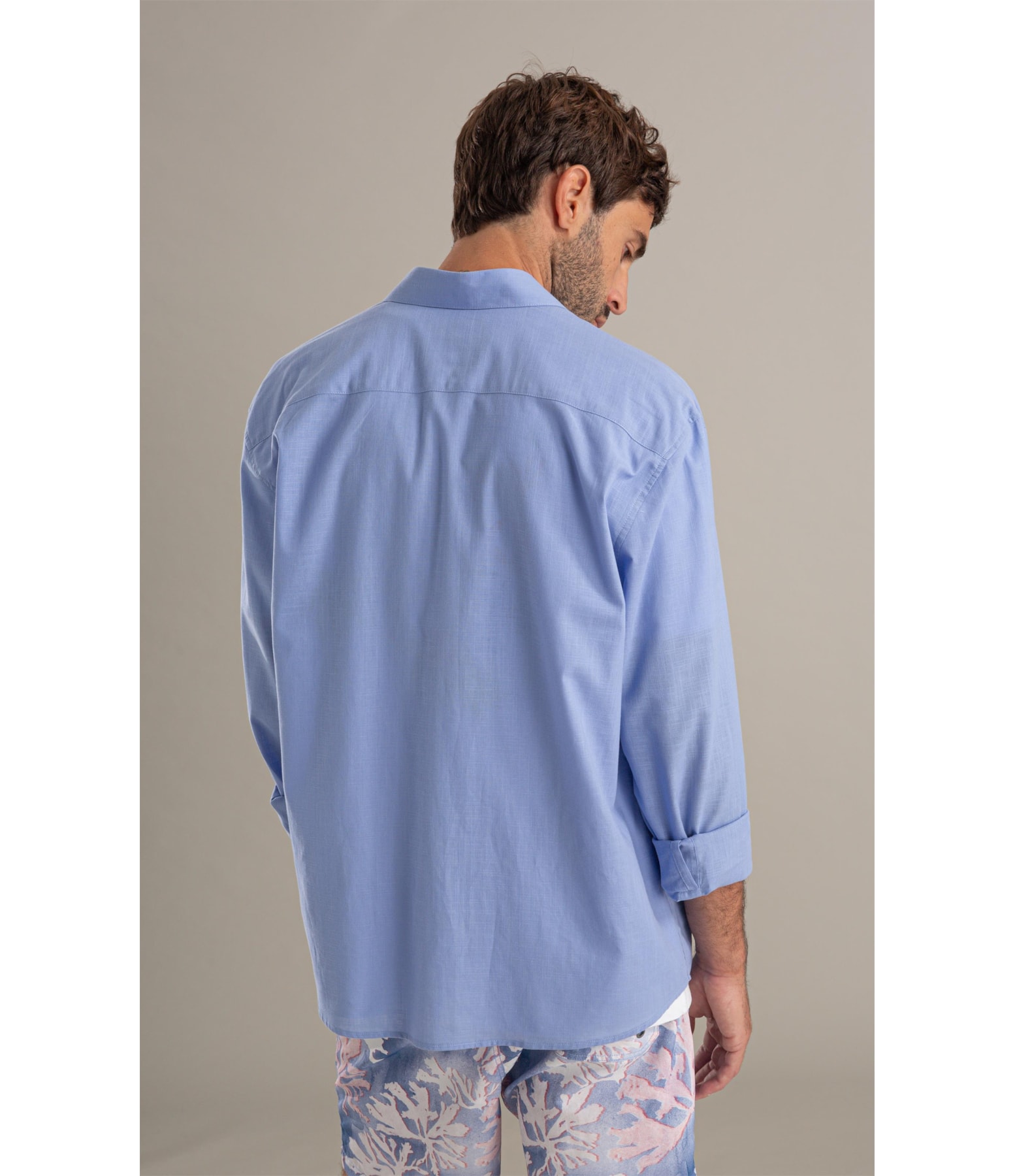 Camisa Biarritz Antonio Ml Azul Claro