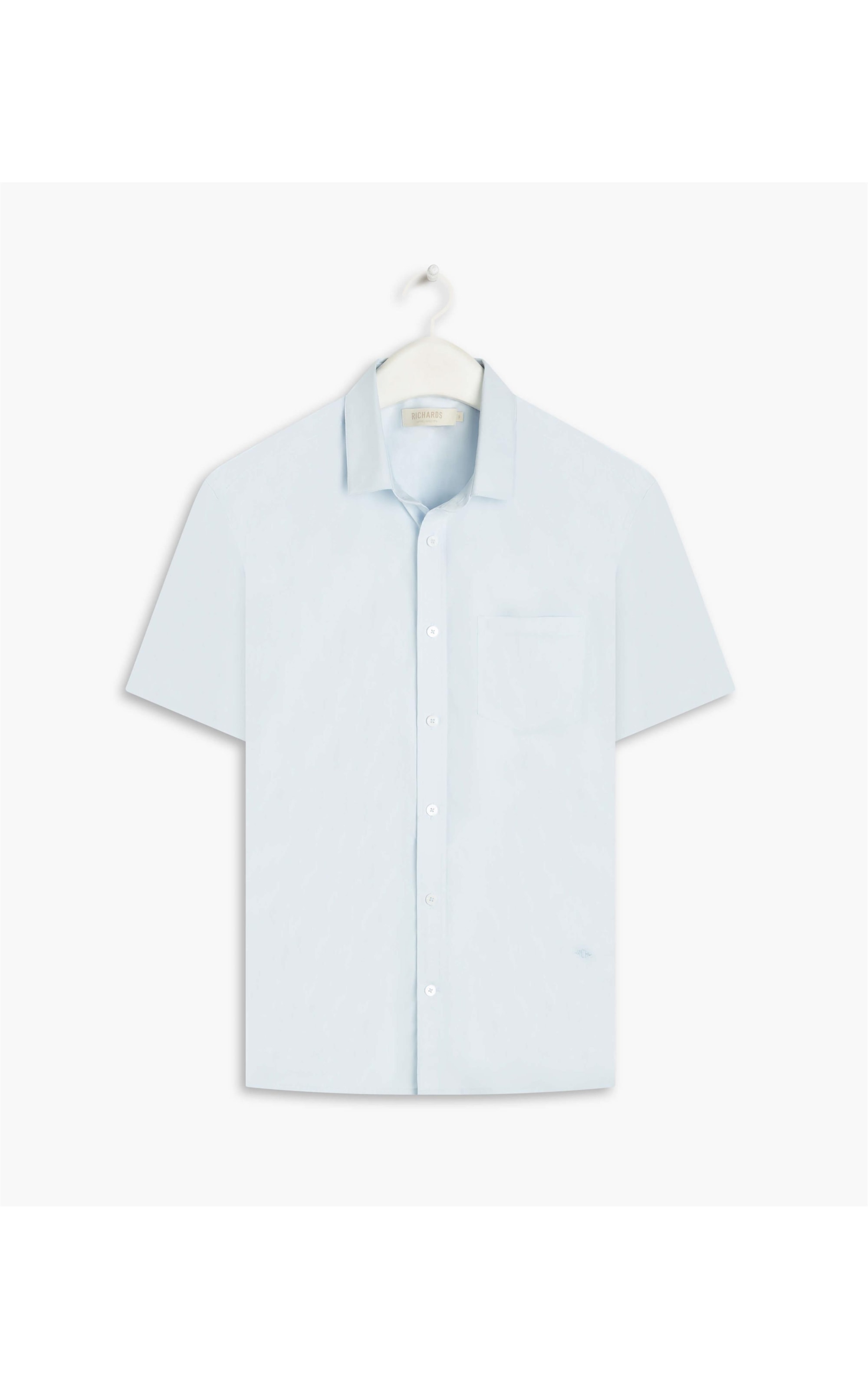 Camisa Bordeaux Stretch Mc Azul Claro