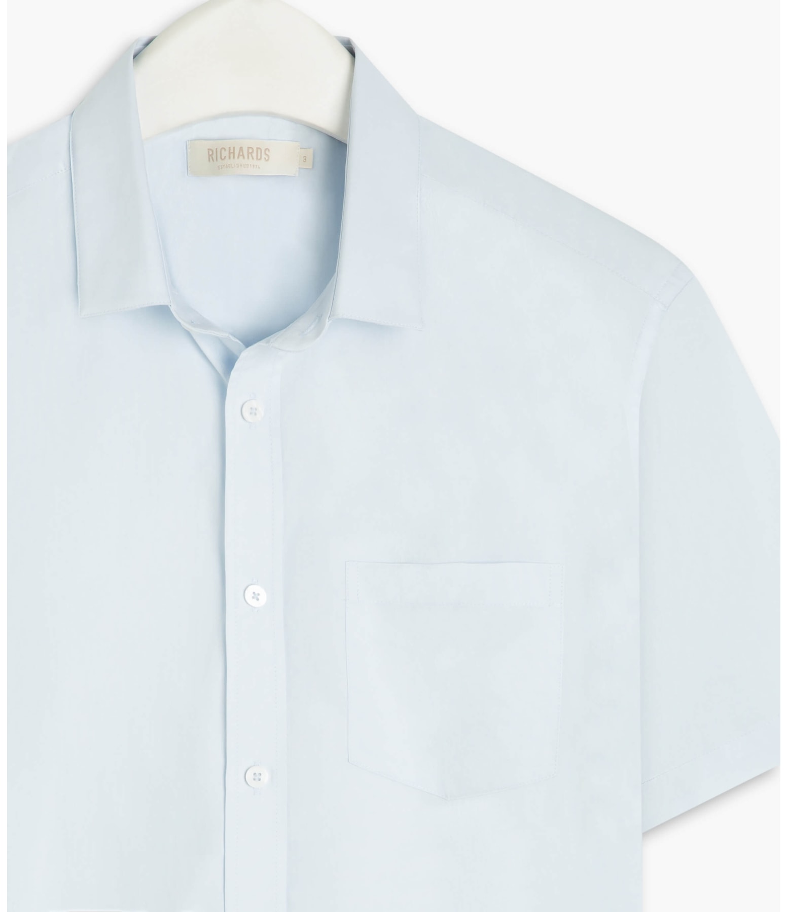 Camisa Bordeaux Stretch Mc Azul Claro