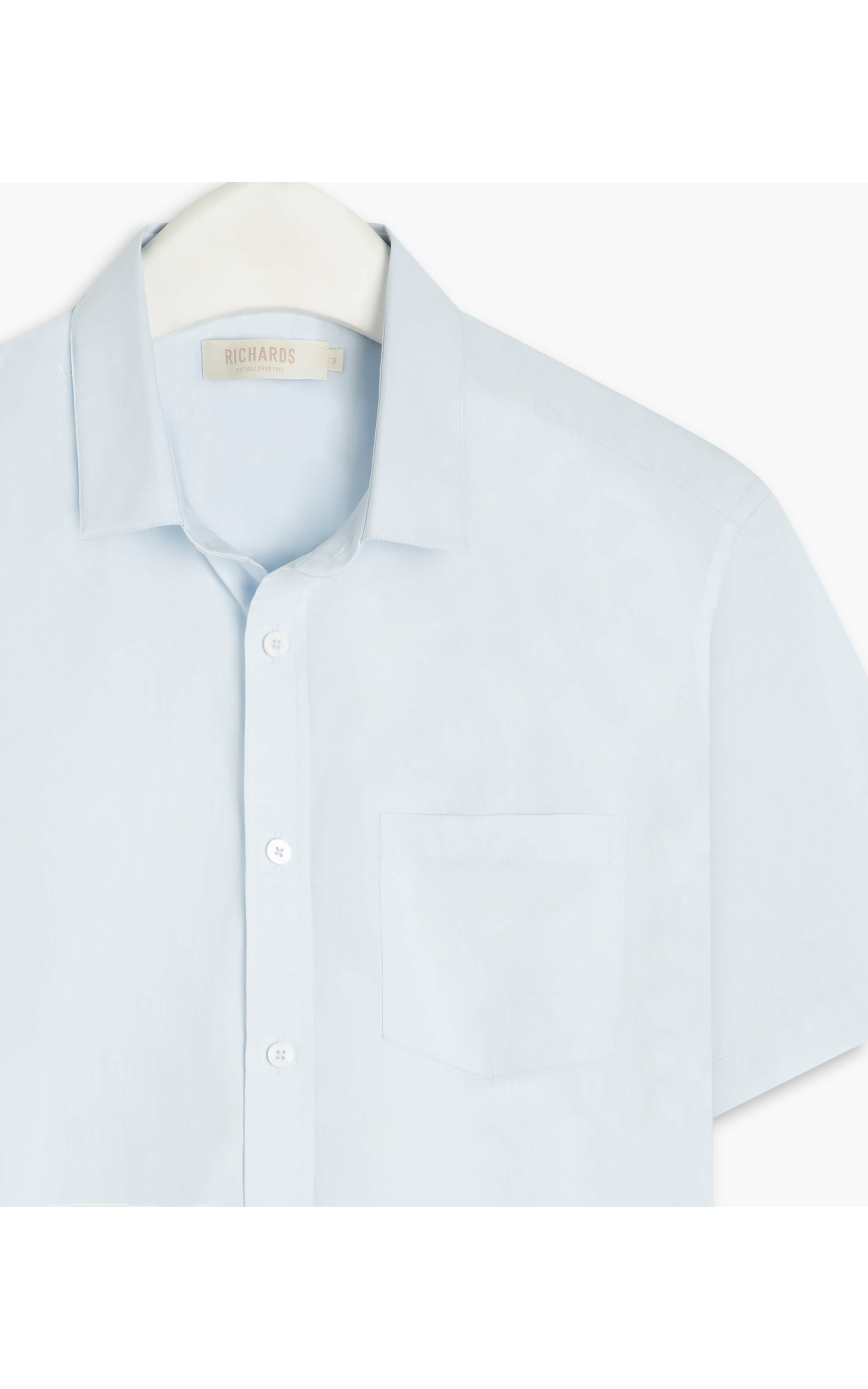 Camisa Bordeaux Stretch Mc Azul Claro