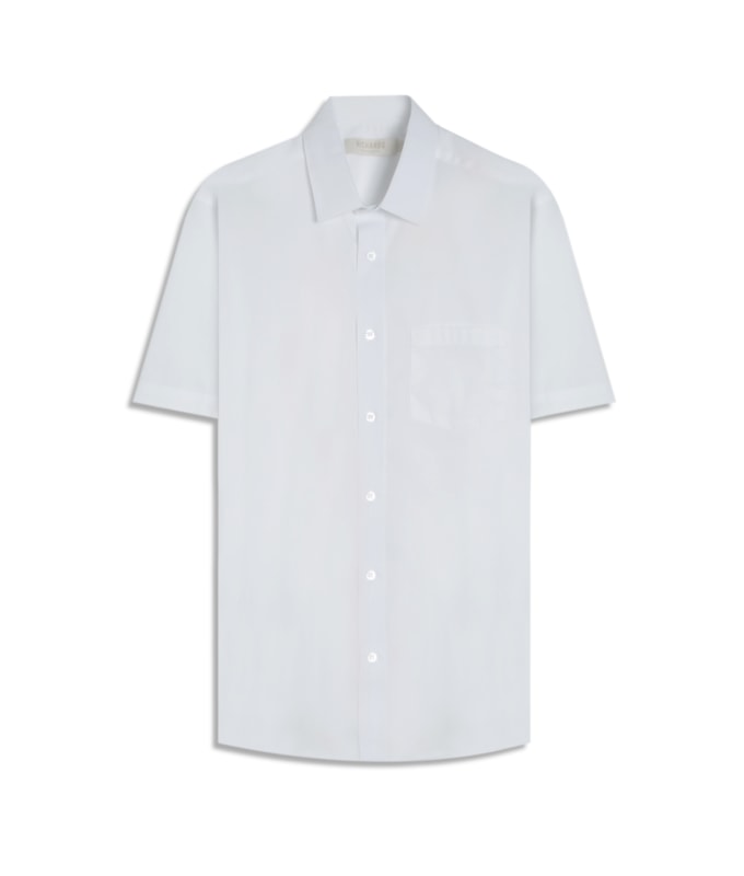 Camisa Bordeaux Stretch Mc Branco