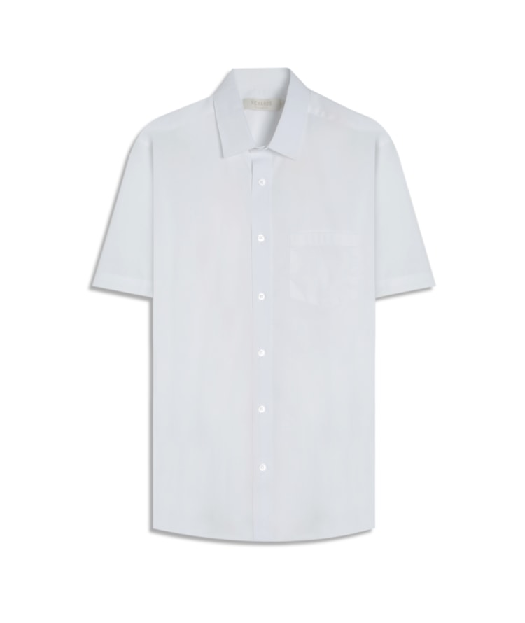 Camisa Bordeaux Stretch Mc Branco