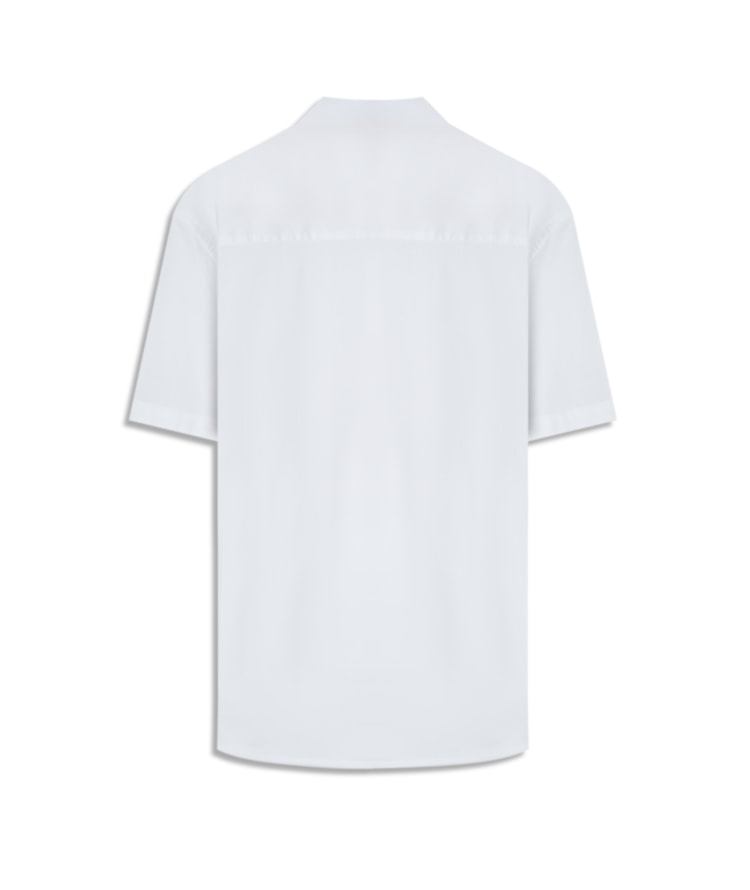 Camisa Bordeaux Stretch Mc Branco