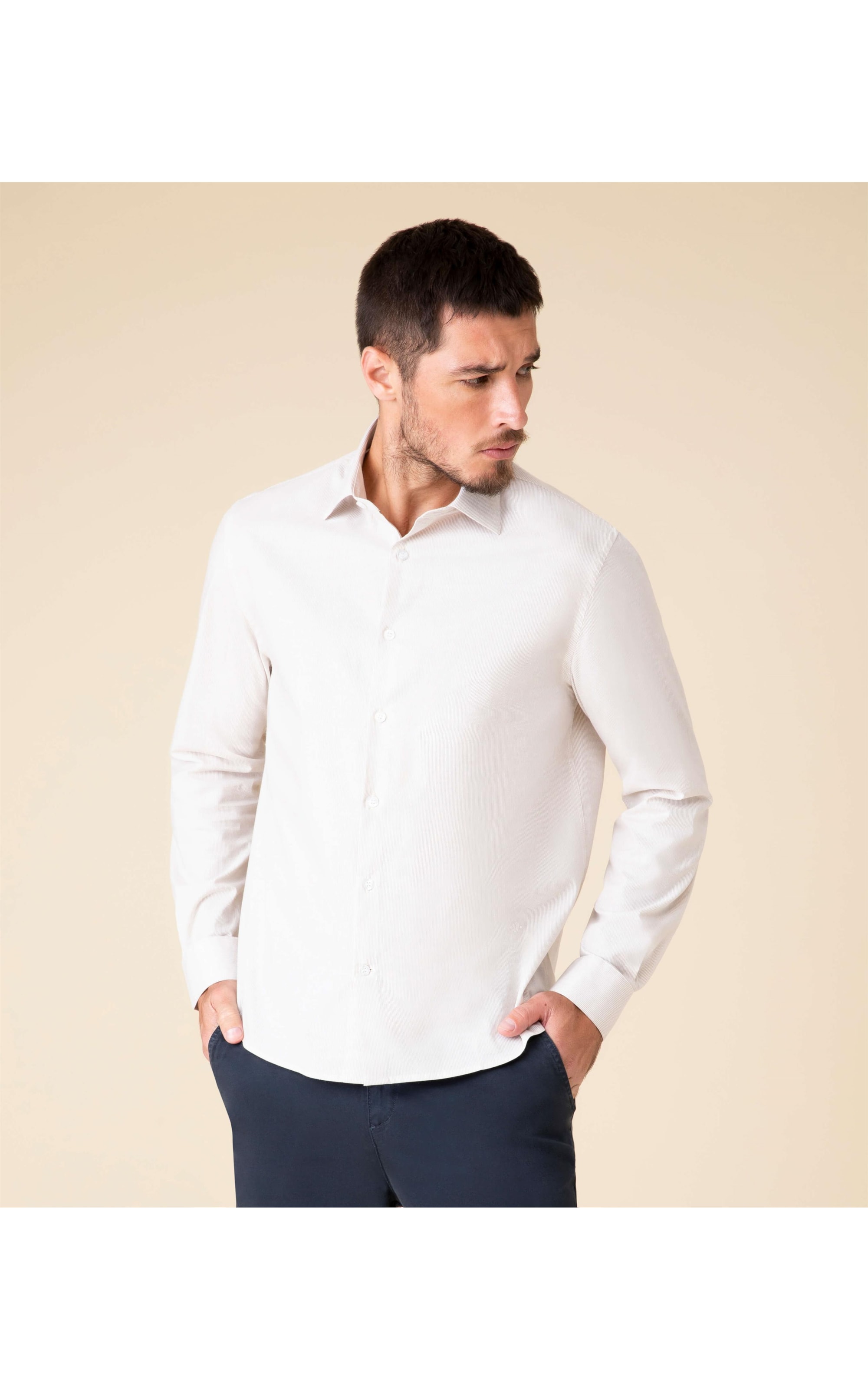 Camisa Boris Traveller Ml Bege