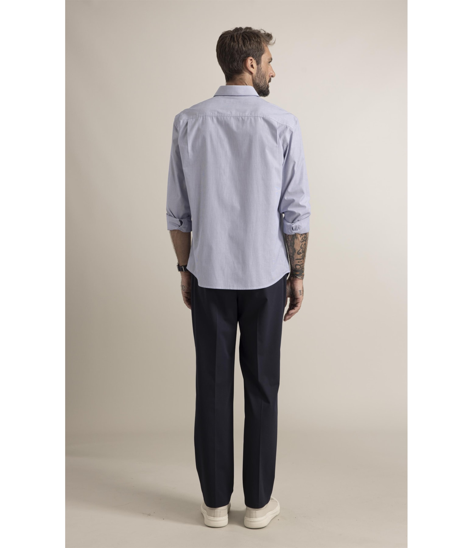 Camisa Boxera Algodão Azul Bic