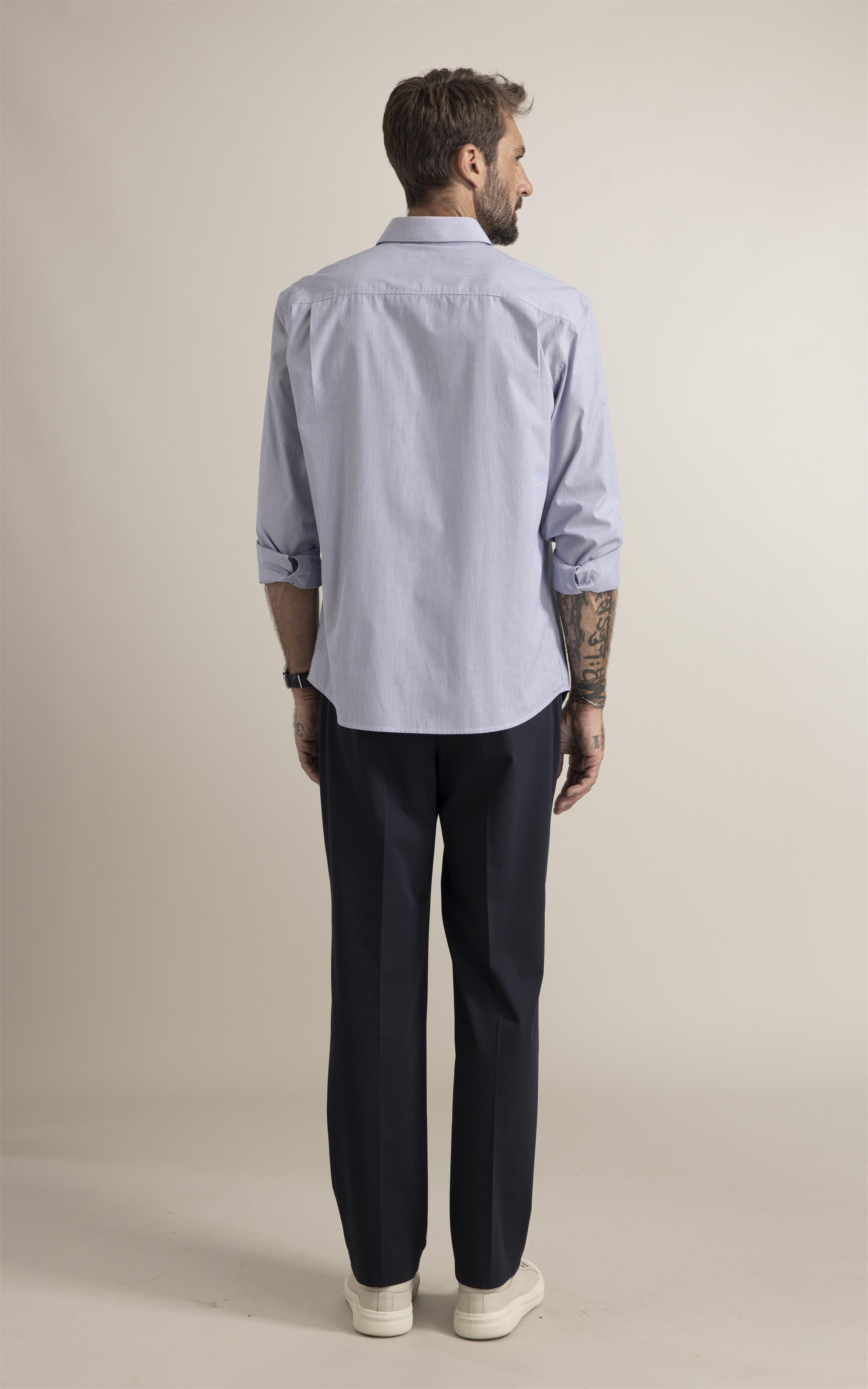 Camisa Boxera Algodão Azul Bic