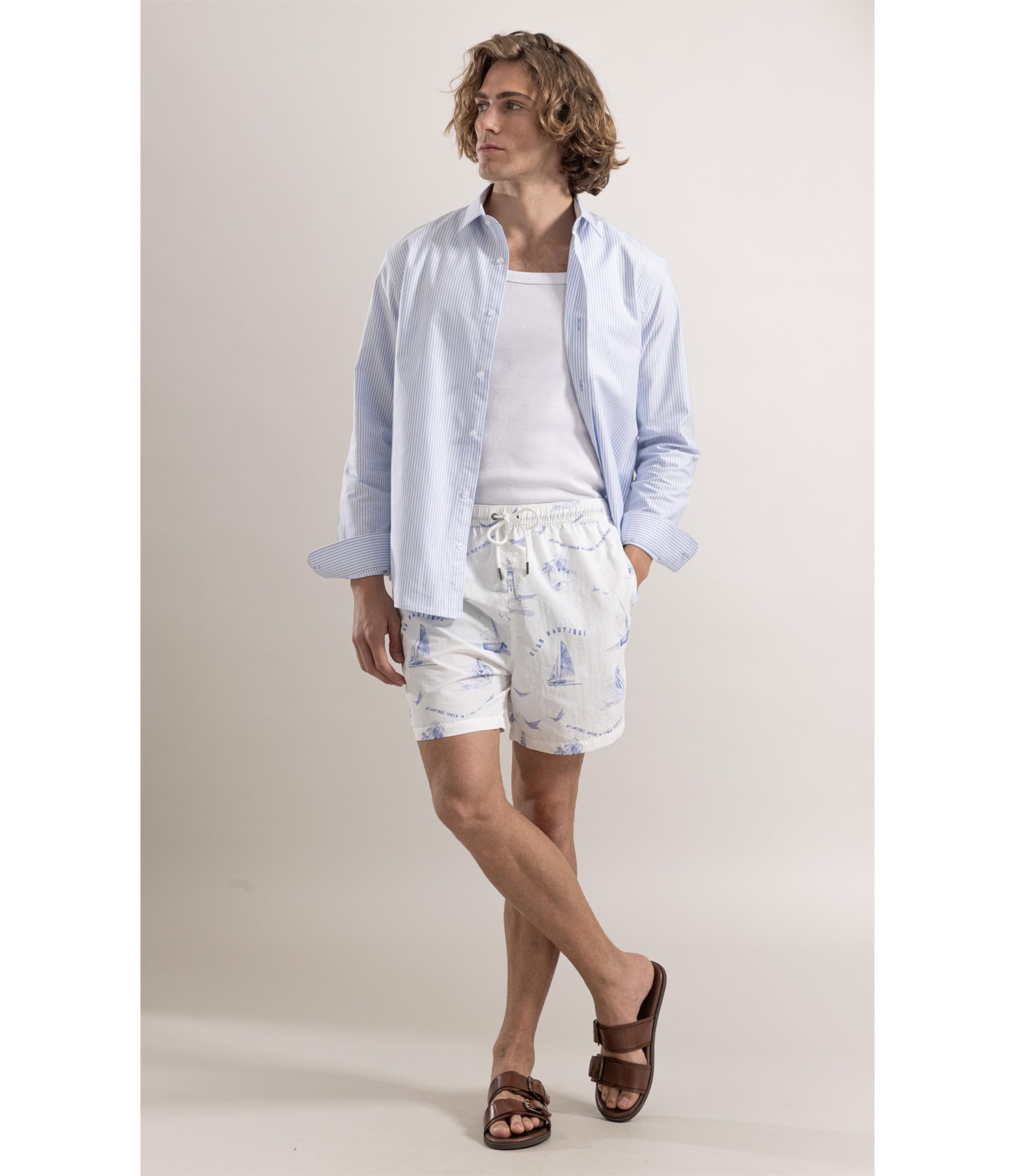 Camisa Caicos Azul Pervante