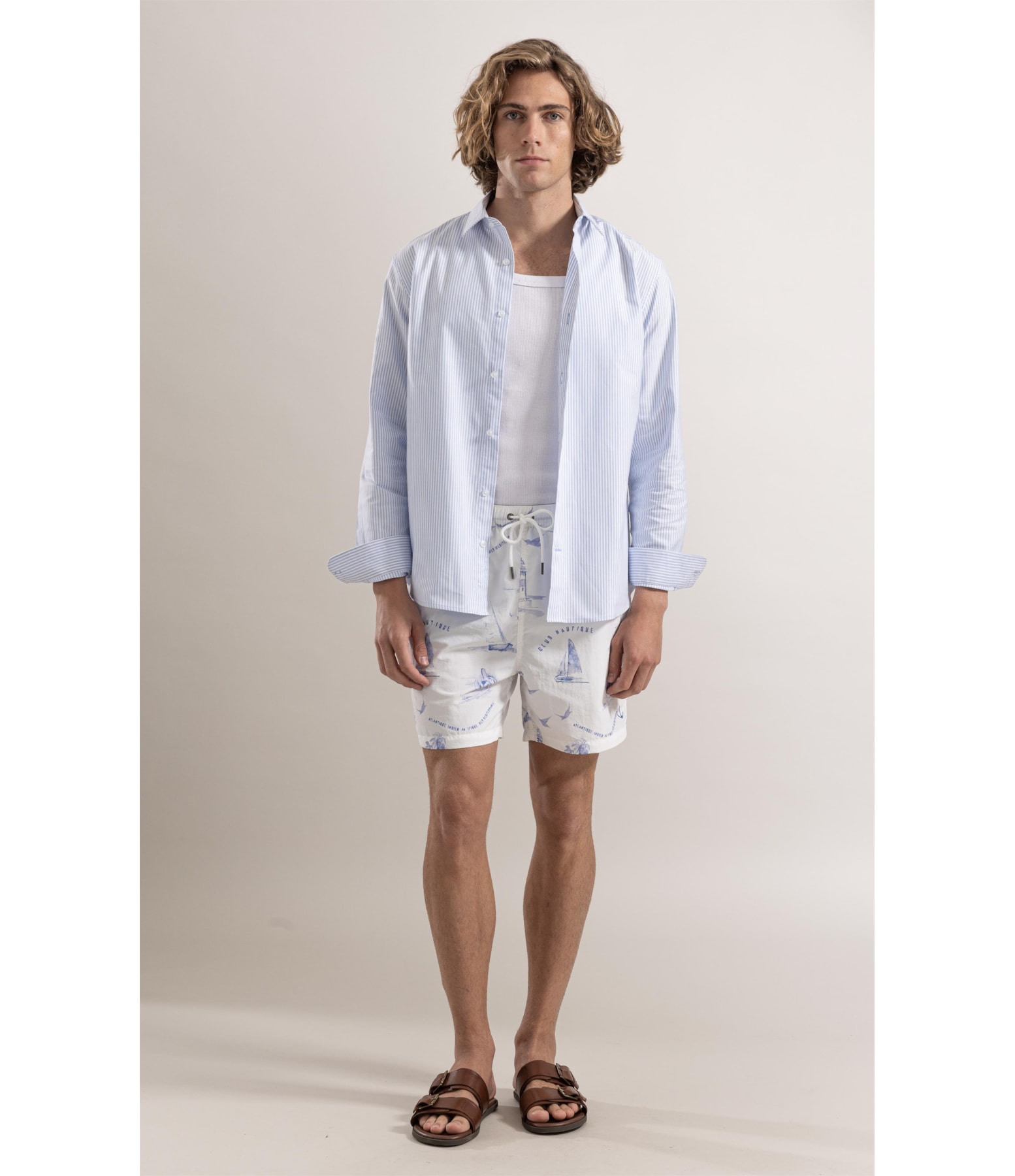 Camisa Caicos Azul Pervante