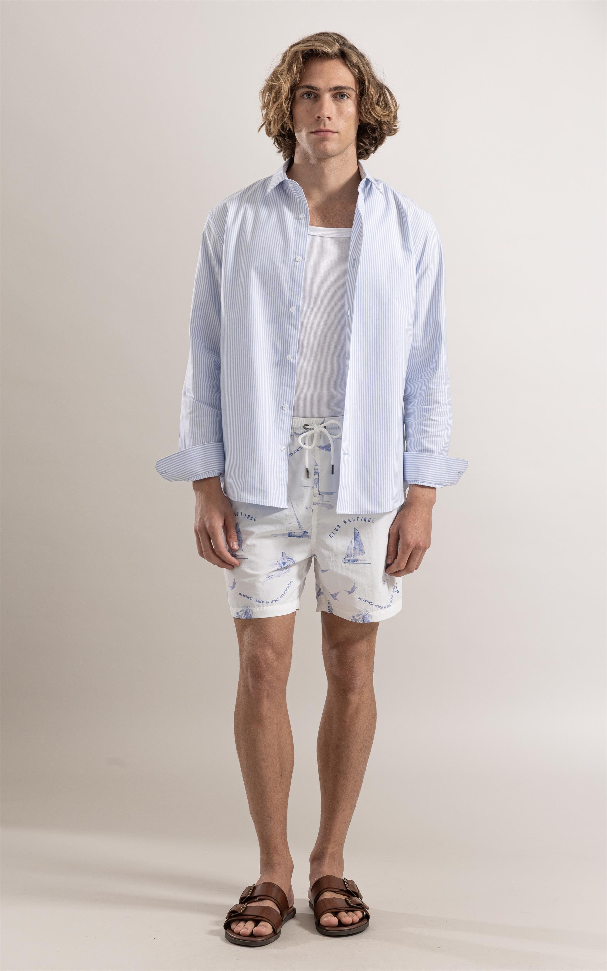 Camisa Caicos Azul Pervante