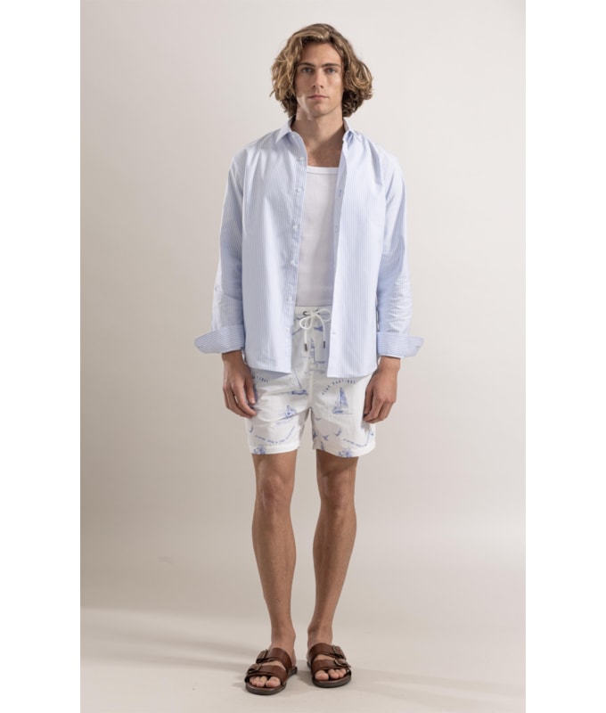 Camisa Caicos Azul Pervante