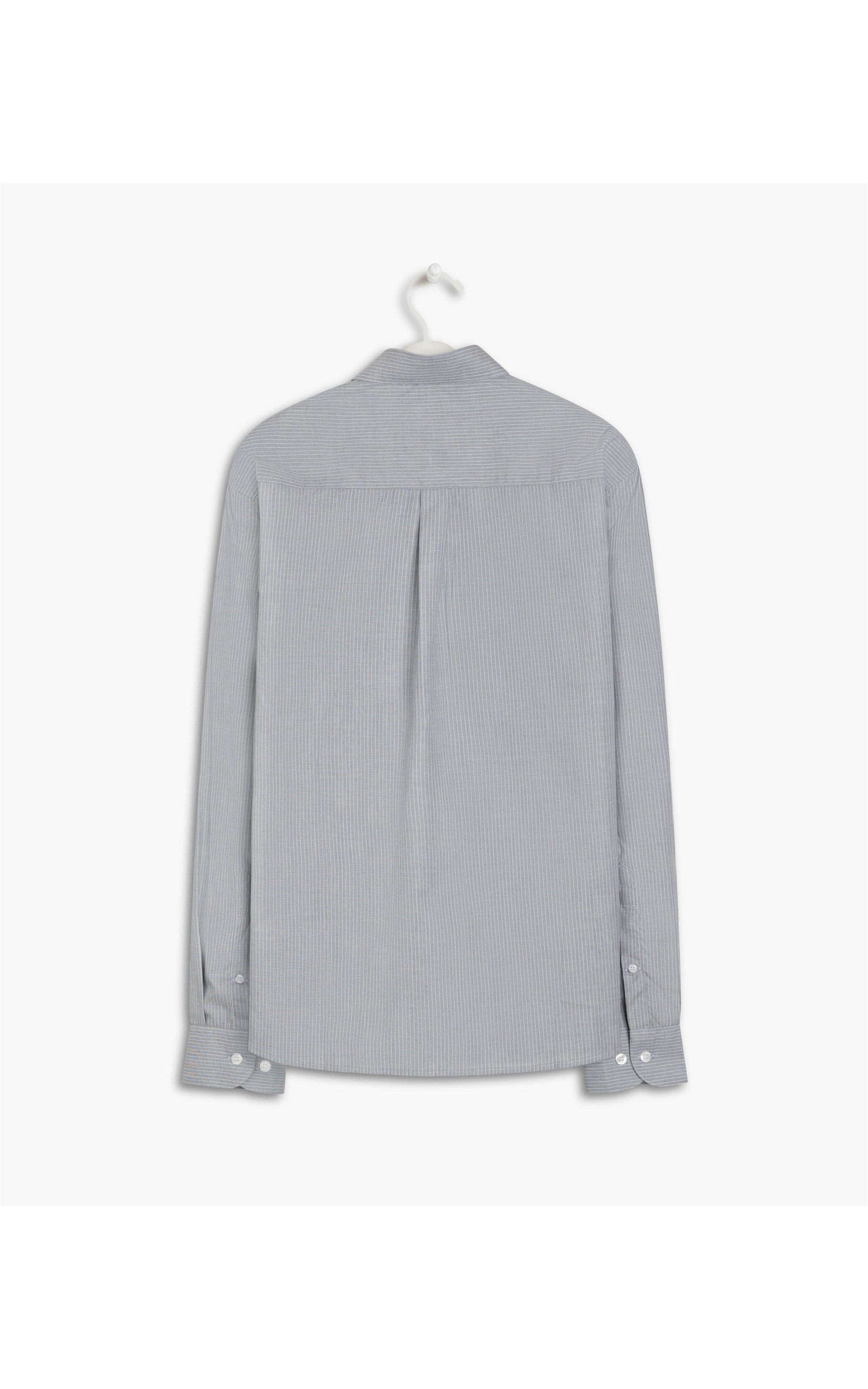 Camisa Caio Traveller Ft Listrado Ml Cinza Claro