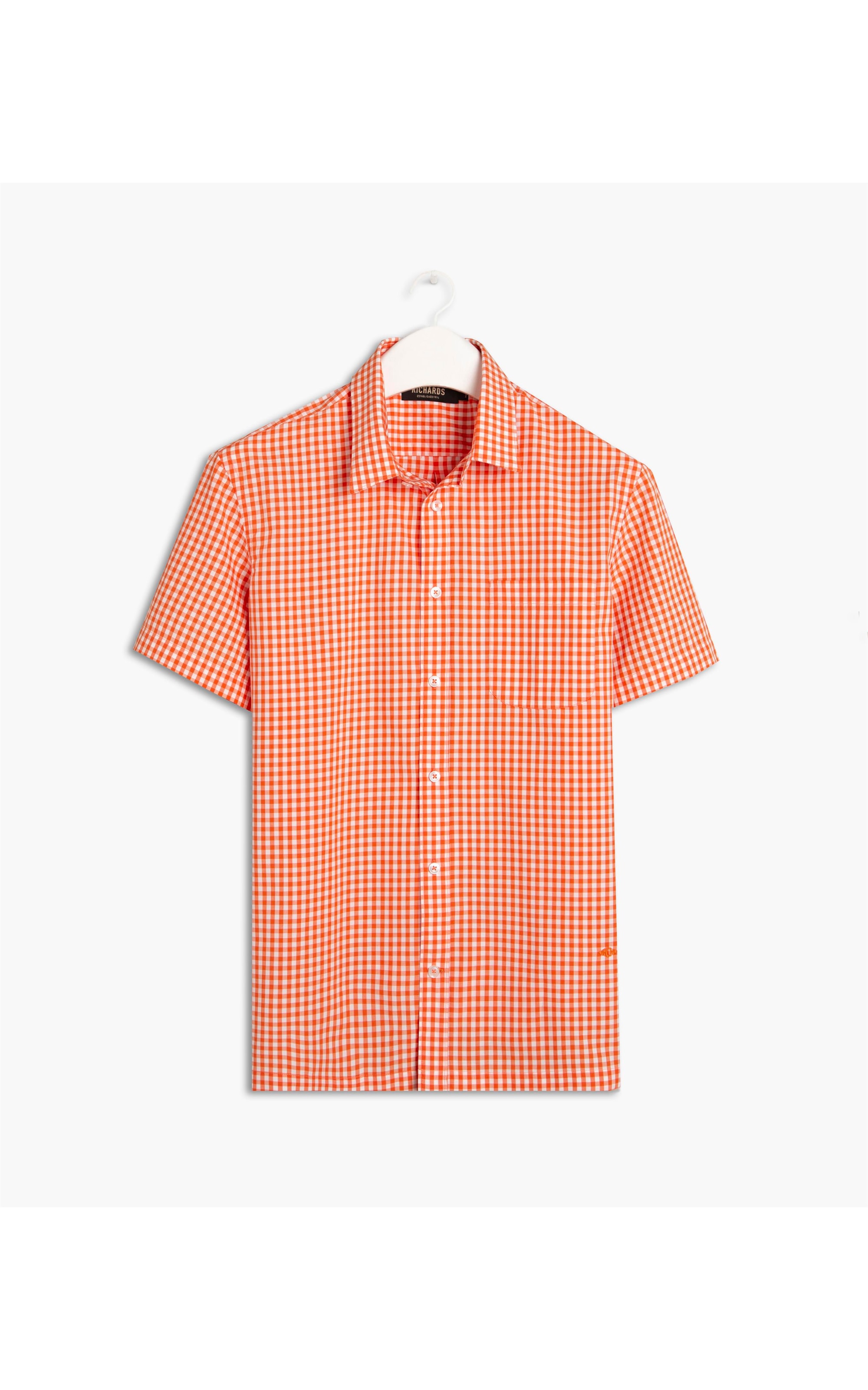 Camisa California Xadrez Mc Laranja