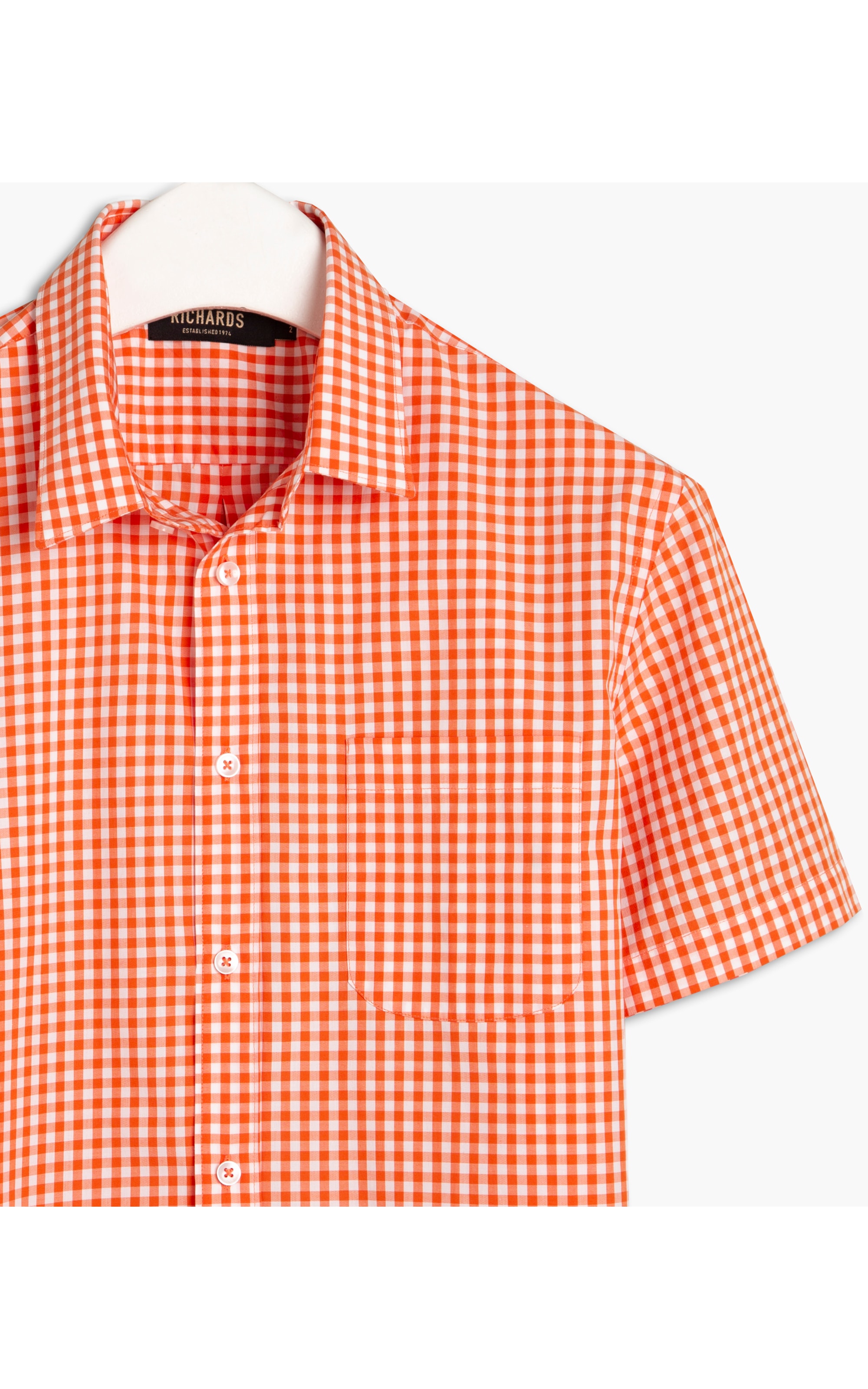 Camisa California Xadrez Mc Laranja