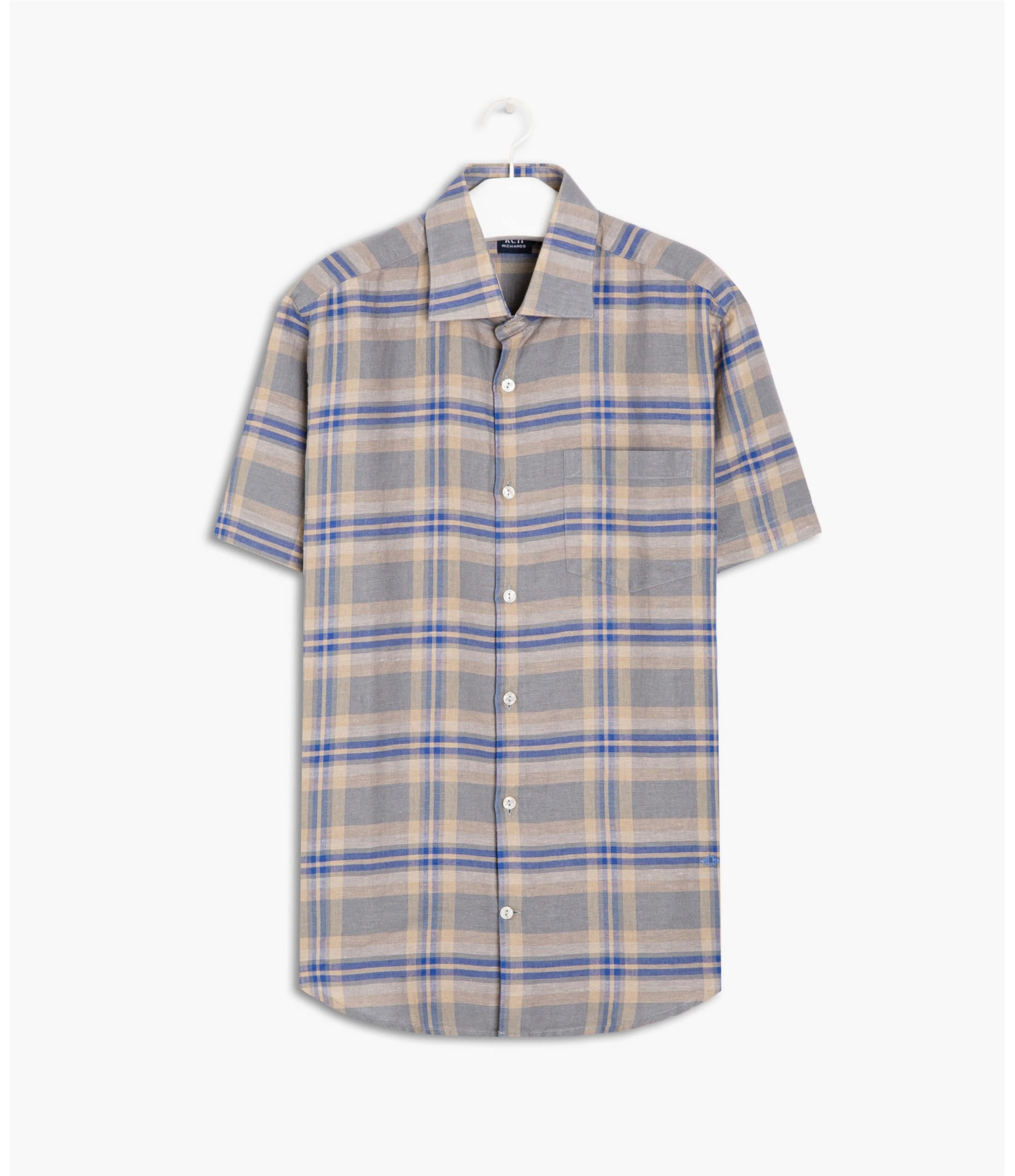 Camisa Canela Xadrez Mc Cinza Medio