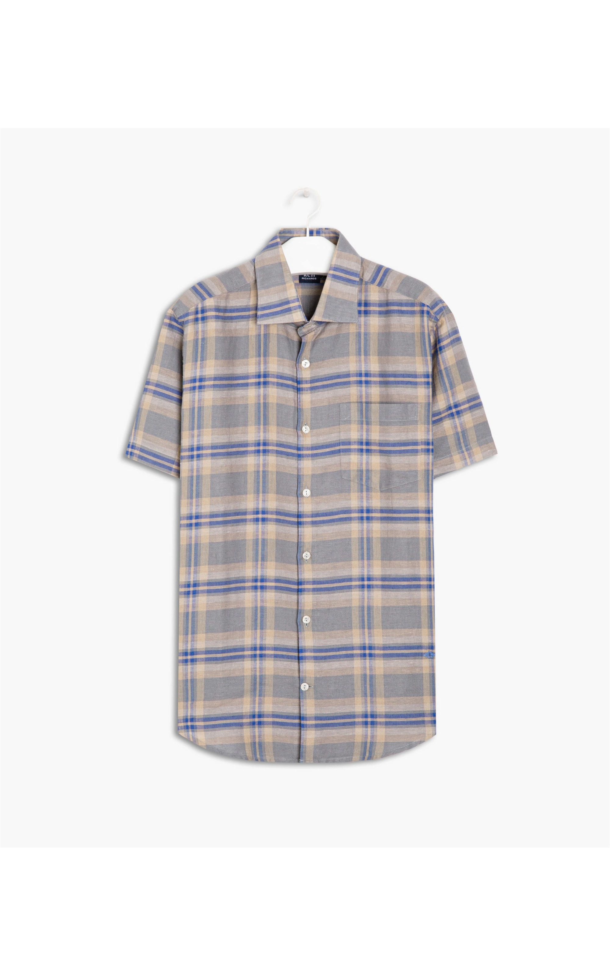 Camisa Canela Xadrez Mc Cinza Medio