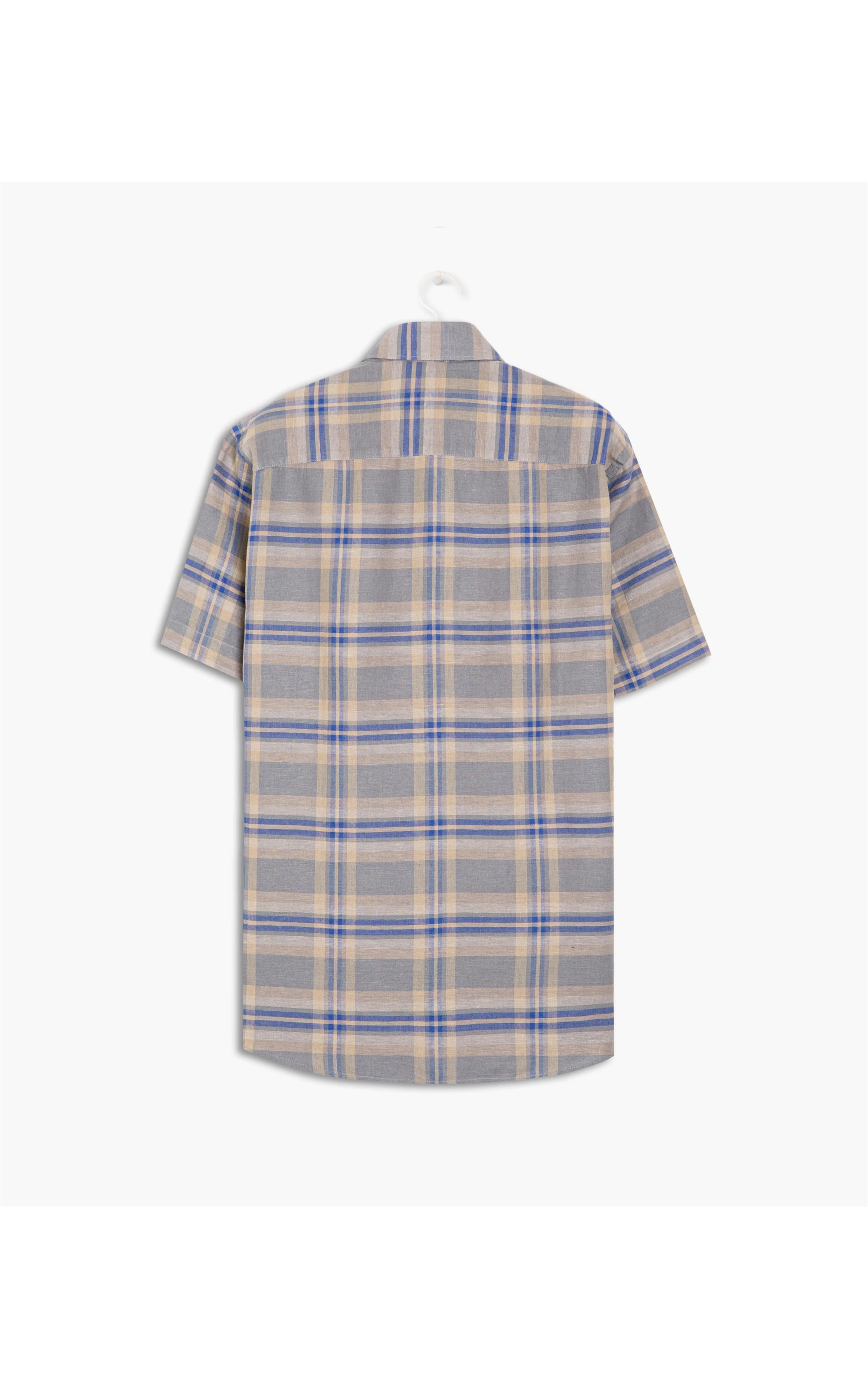 Camisa Canela Xadrez Mc Cinza Medio