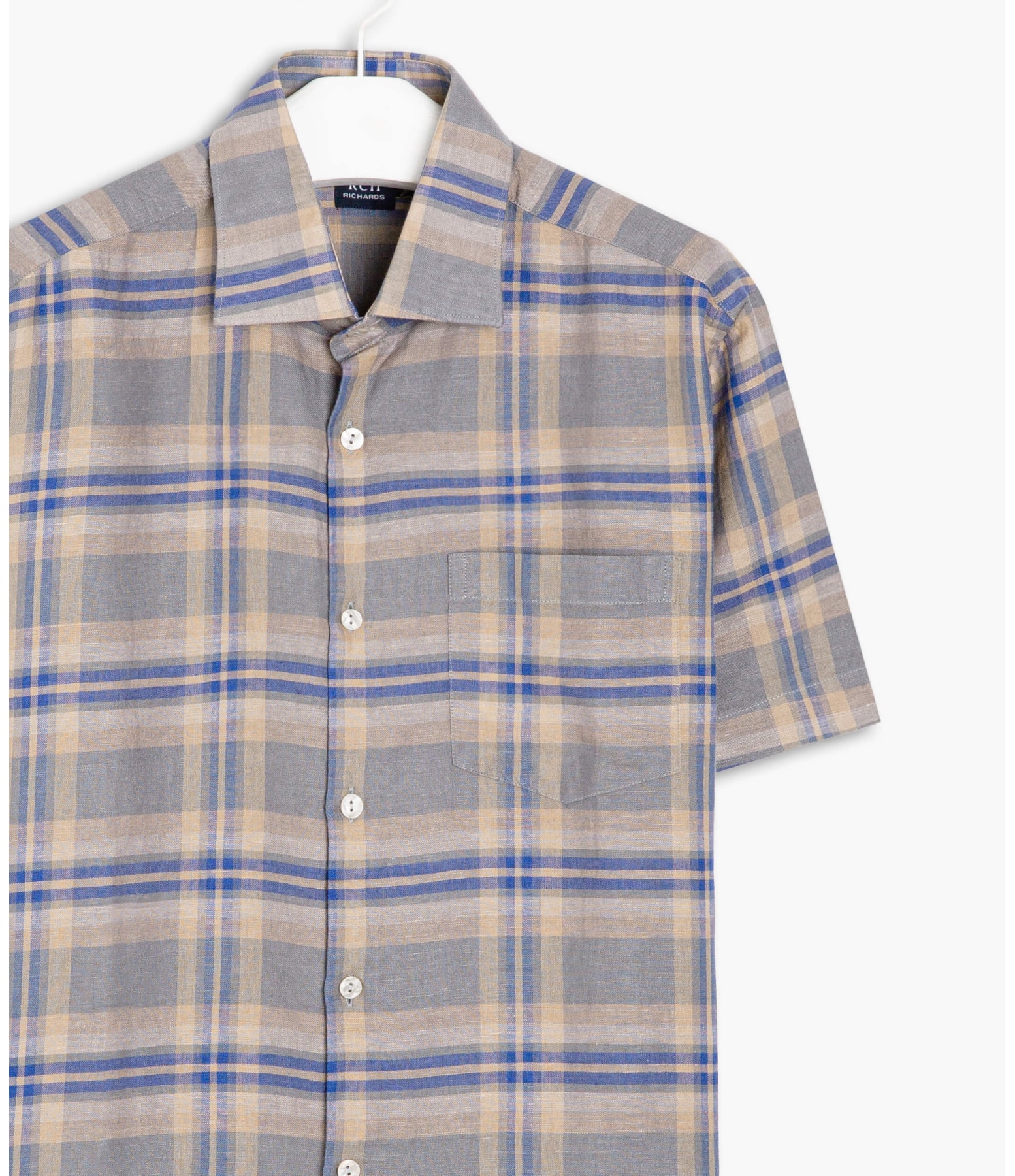 Camisa Canela Xadrez Mc Cinza Medio