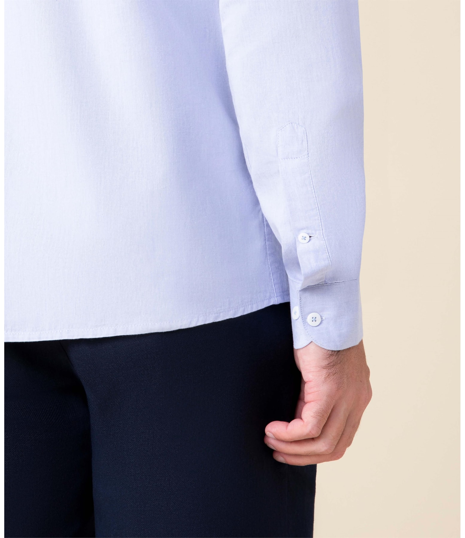Camisa Capri Mescla Ml Azul Bic