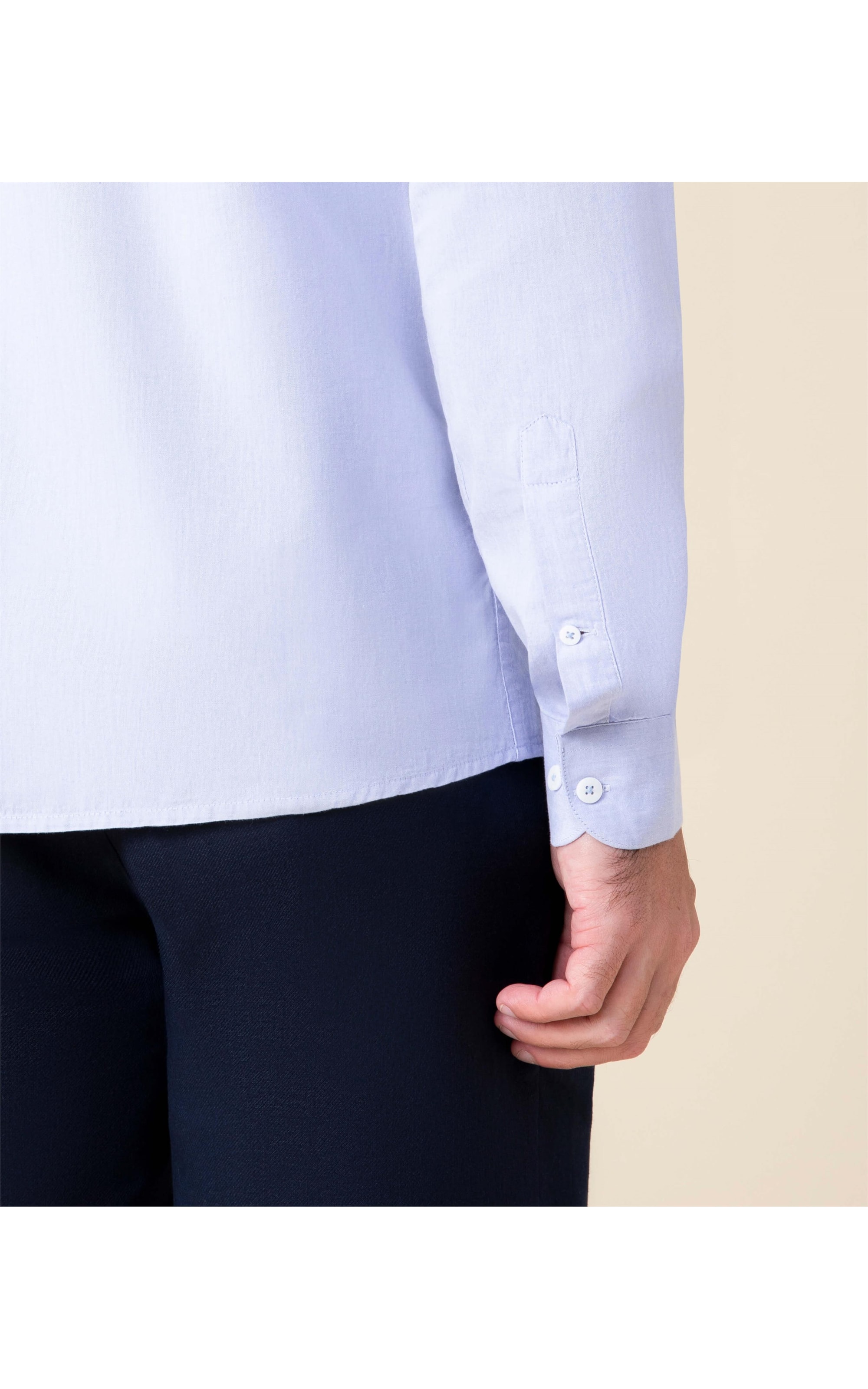 Camisa Capri Mescla Ml Azul Bic