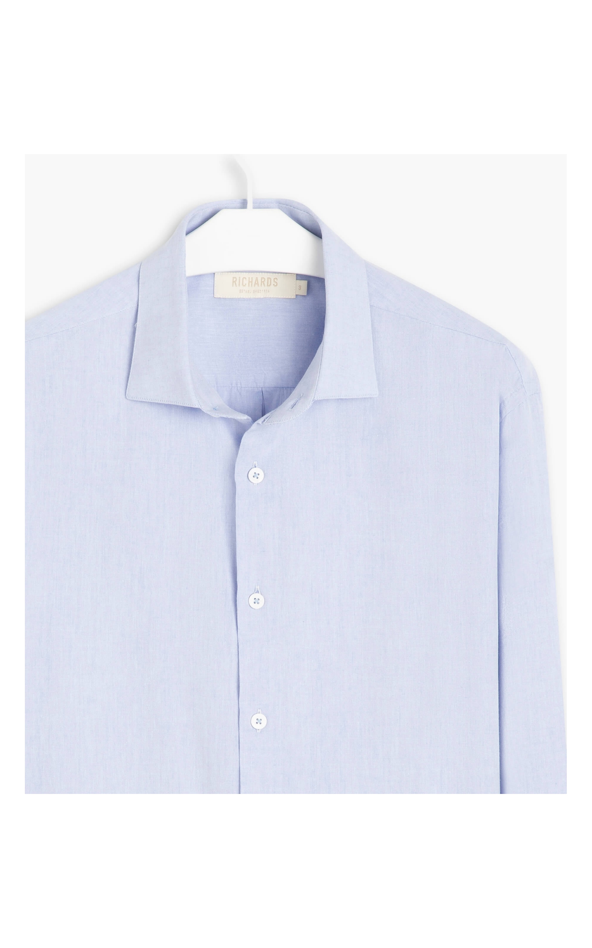 Camisa Capri Mescla Ml Azul Bic