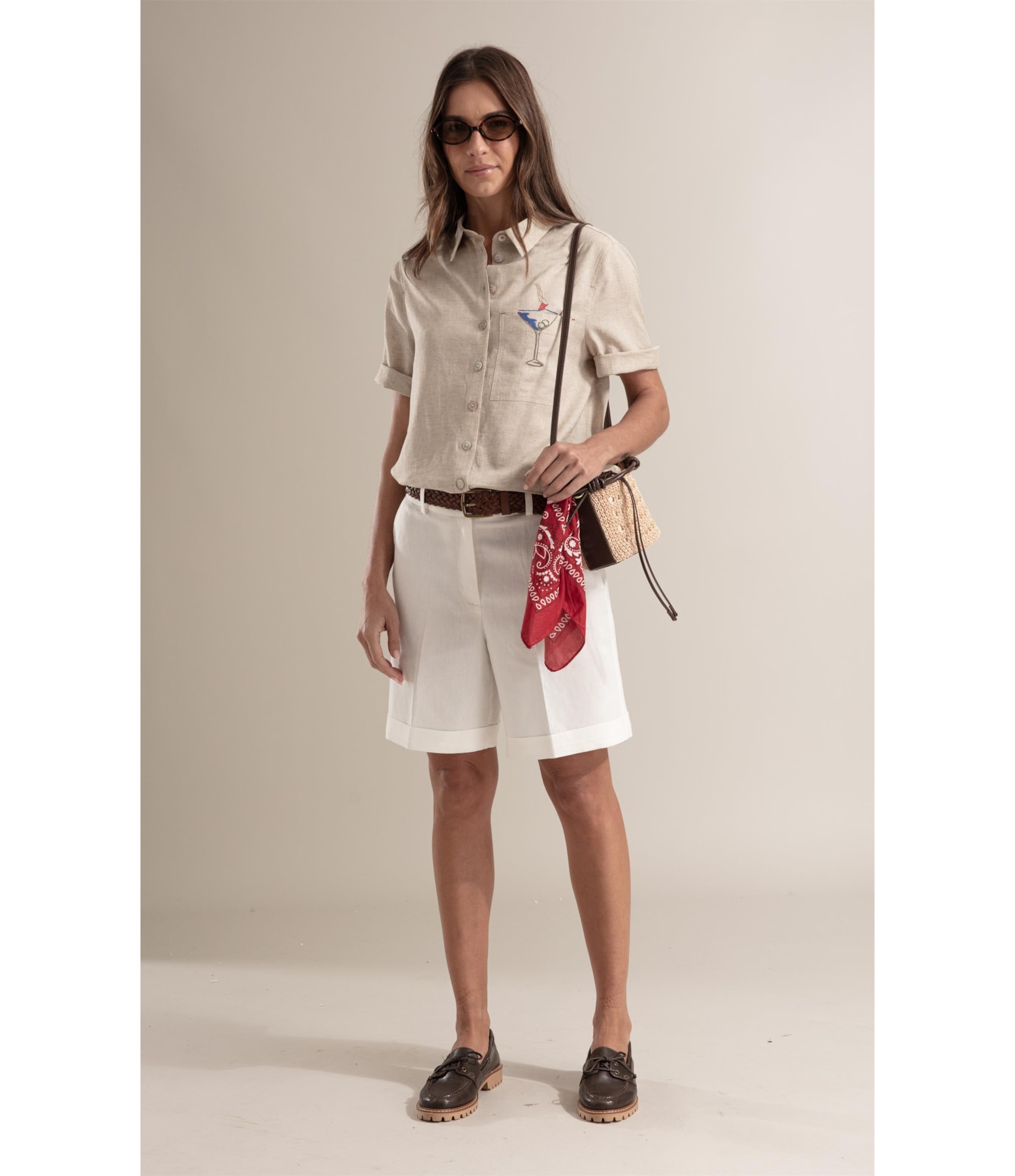 Camisa Carol Linho Natural