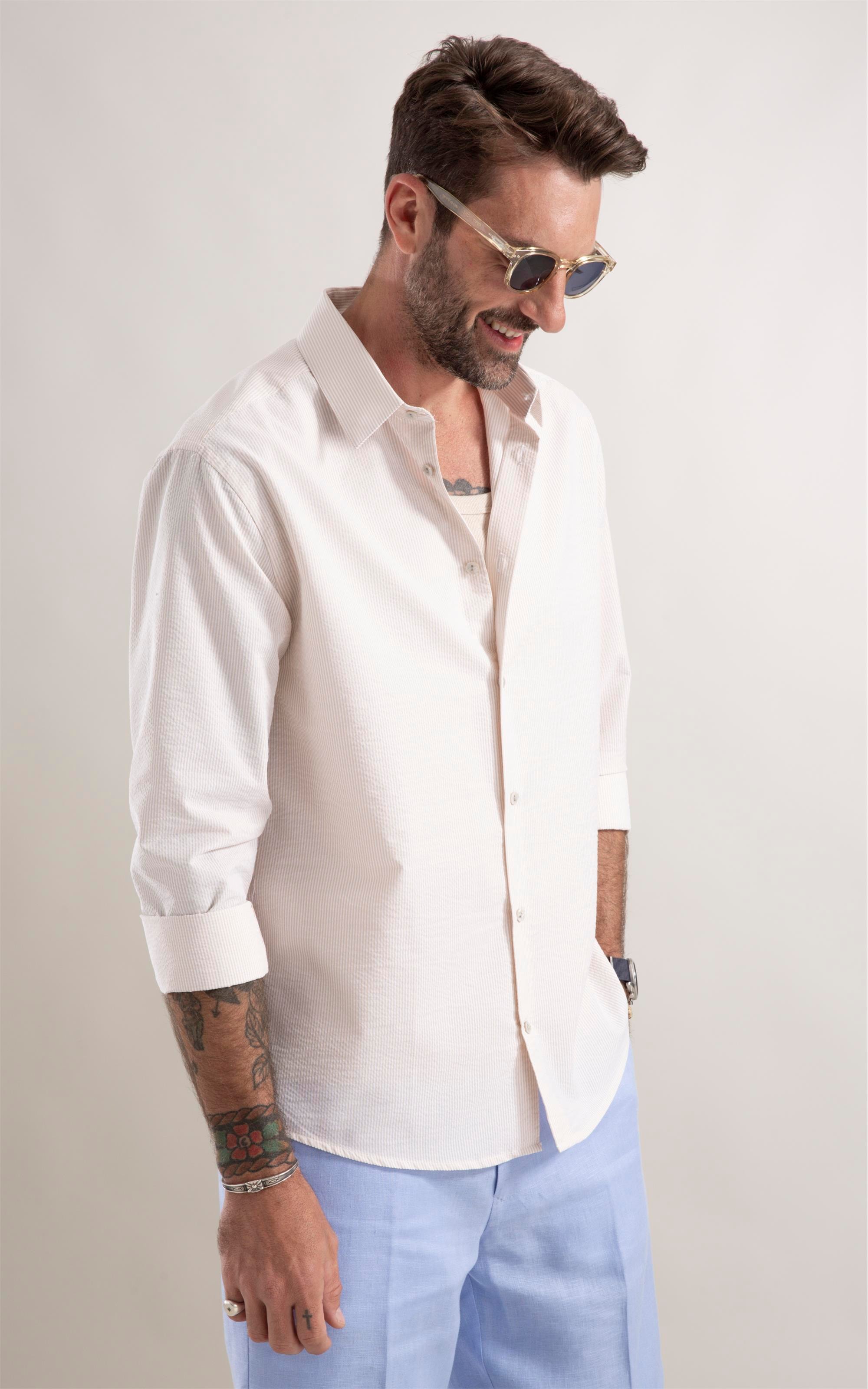 Camisa Casual Natural