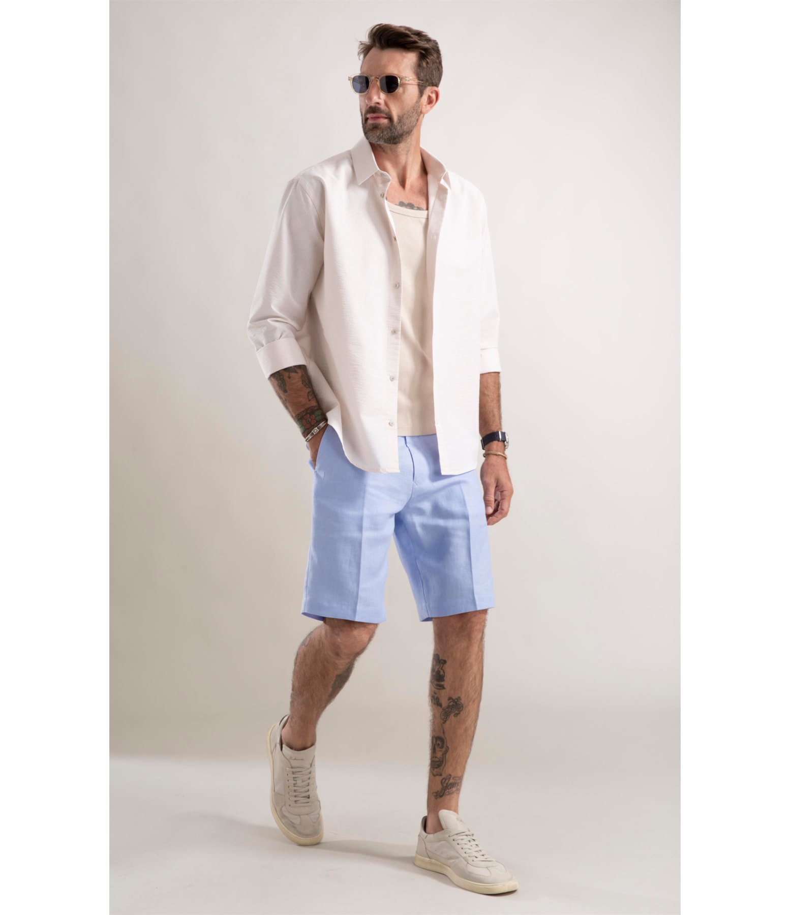 Camisa Casual Natural